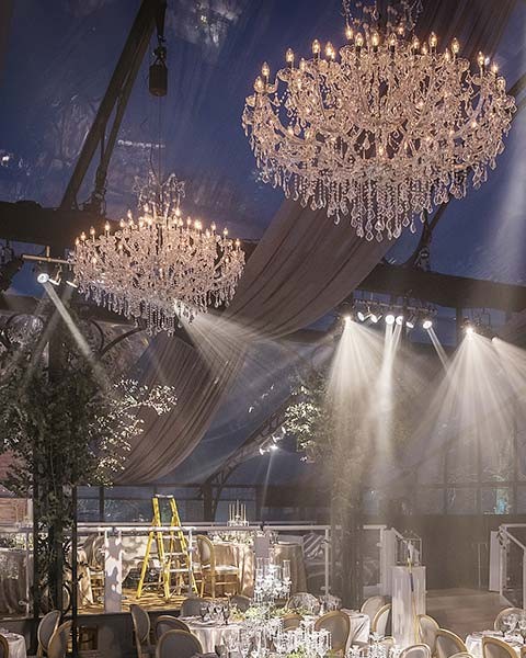 kristal taşlı restaurant avizeleri