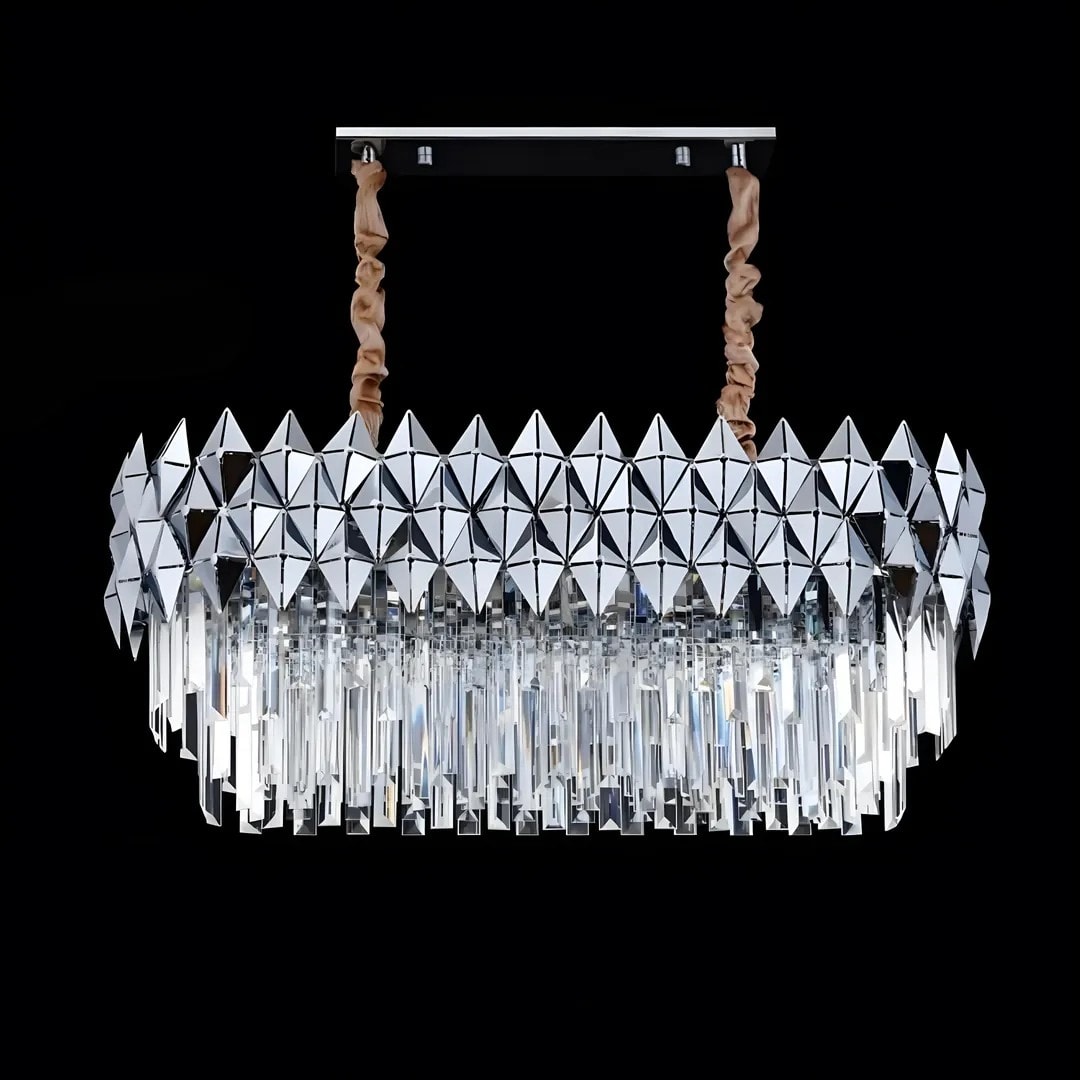 Masa üstü kristal taşlı avize 80x30 cm 