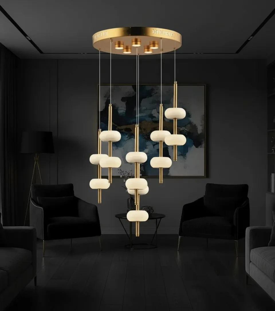 Salon İçin Mermer Avize  Güncel Lüks Avize Fiyatları SK1389