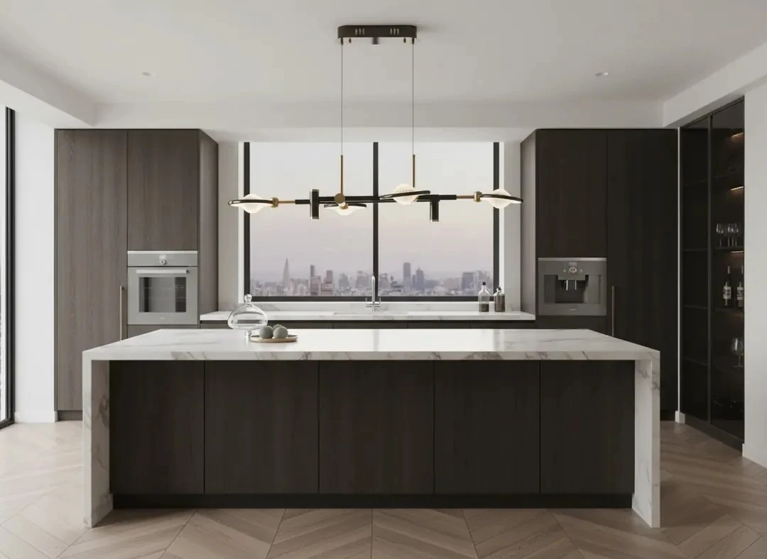 Mutfak Ada Masa Üstü Lüks Avize – LED Işığın Zarafeti SK1189