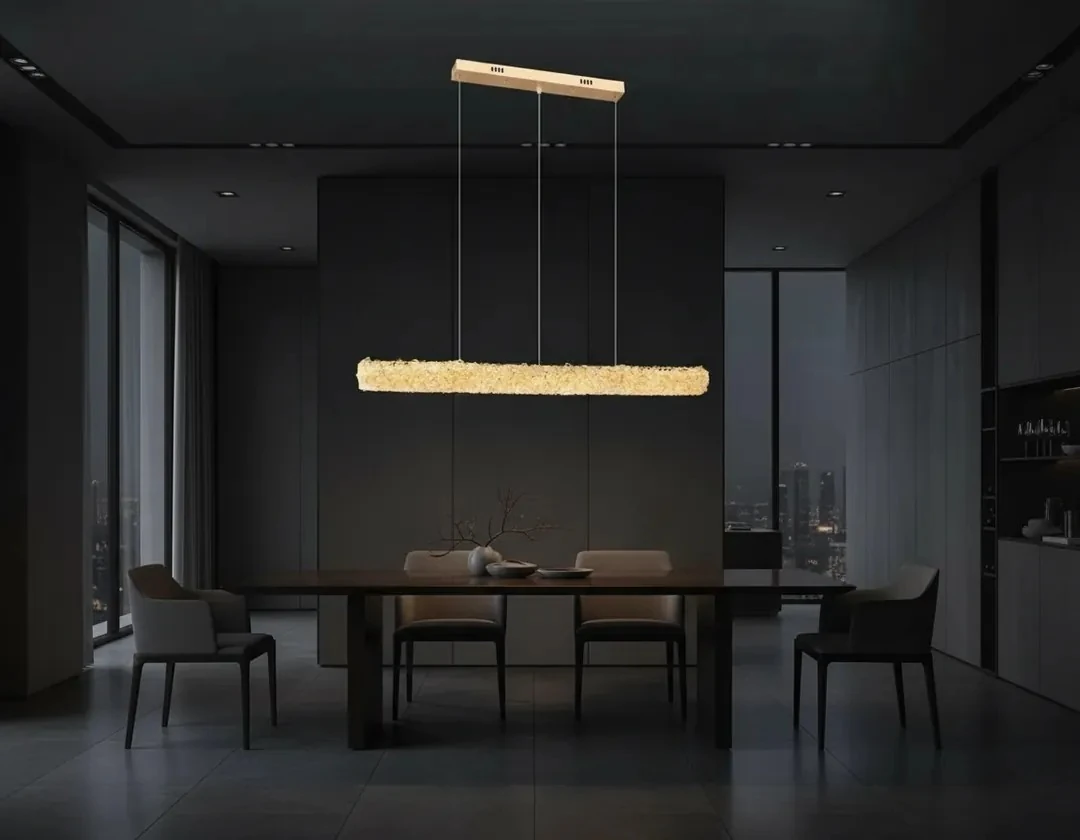 masa üstü kristal avize gold renk 100 cm SK1189