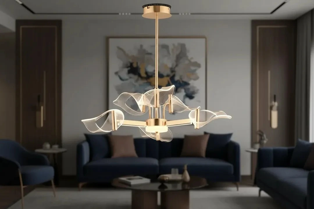 “Modern Çizgiler, Kristal Işıltı: Salonunuzun Yeni Gözdesi! SK9889