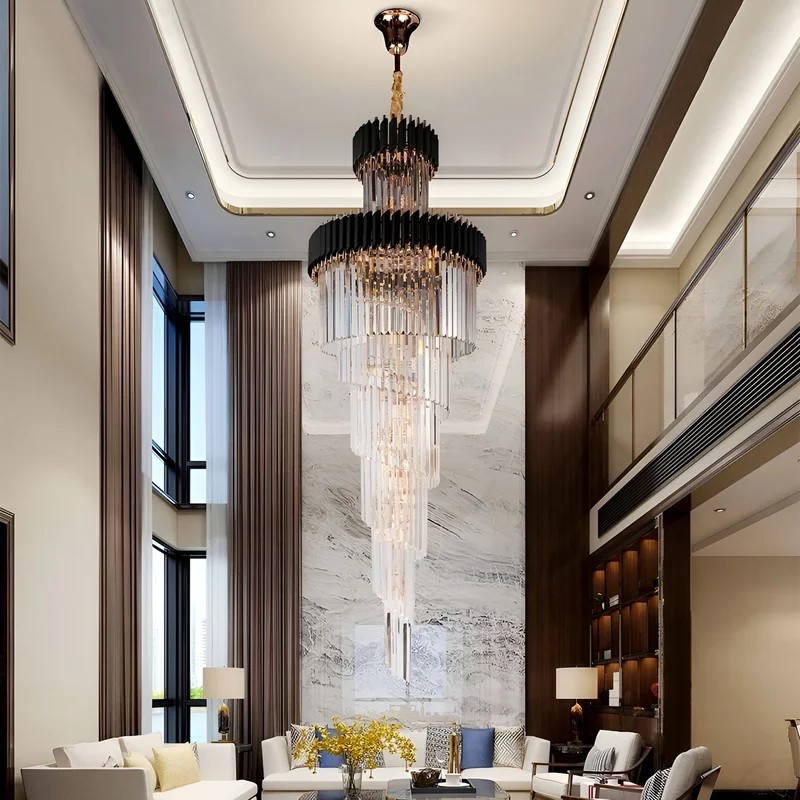 Salon ve Merdiven Kristal Avize Modelleri