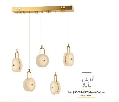 En Çok Satılan Mermer Avize Modelleri ve Lüks Avize Fiyatları Şimdi İncele  SK1689