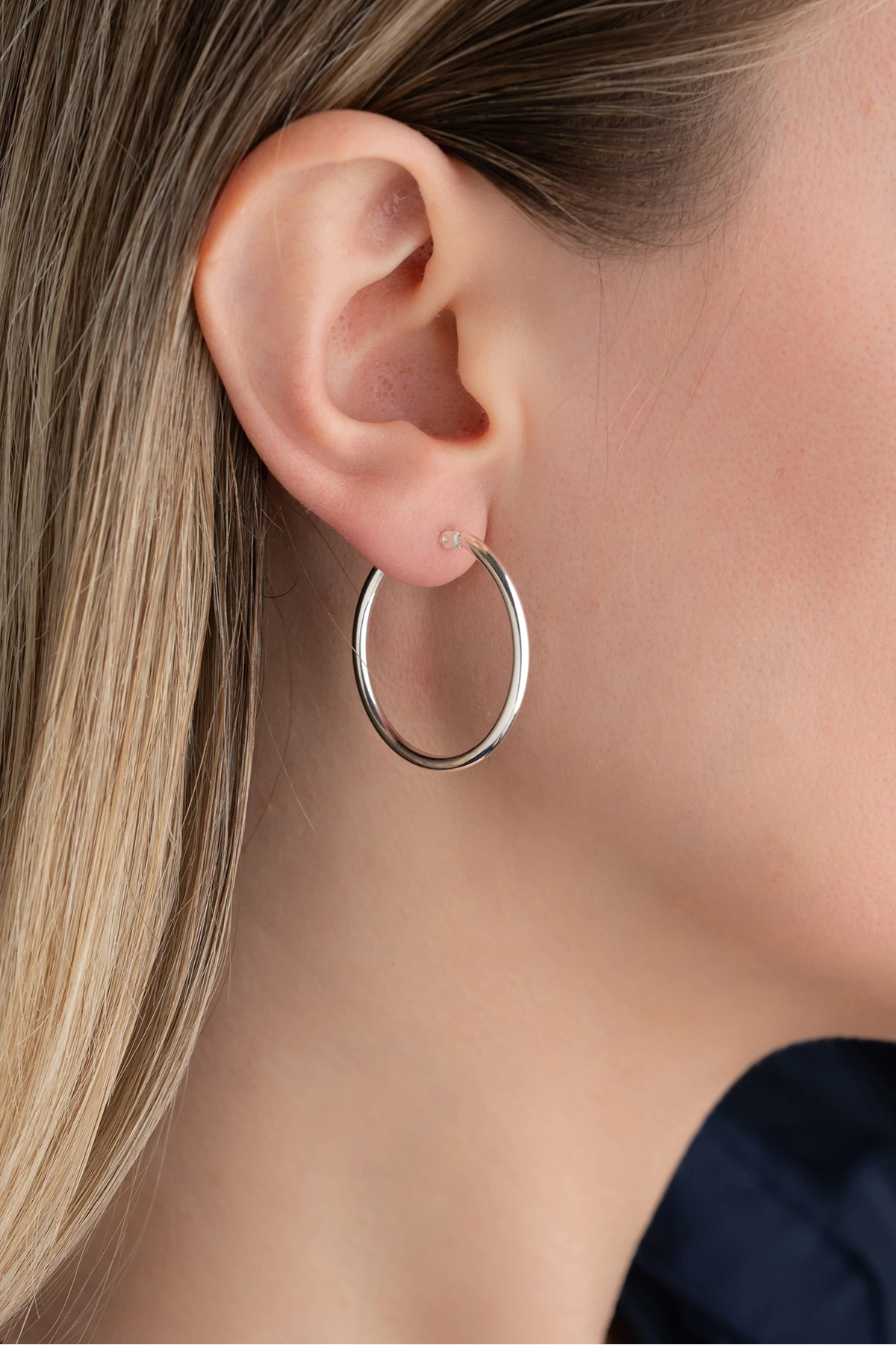 Halka Gümüş Küpe