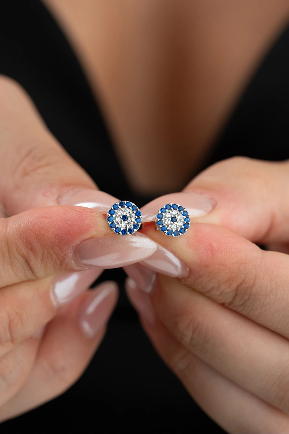 Nazar Boncuk Gümüş Küpe