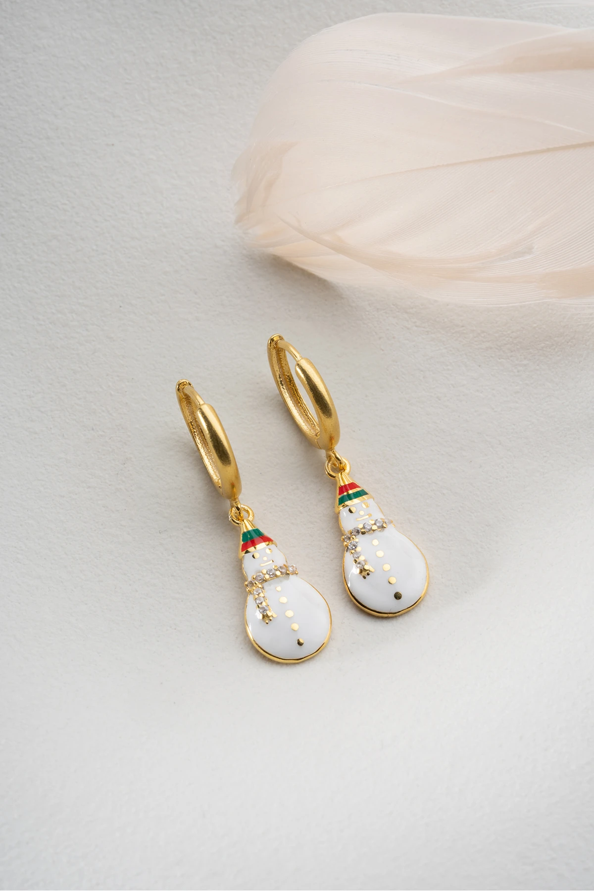 Kardan Adam Gümüş Küpe