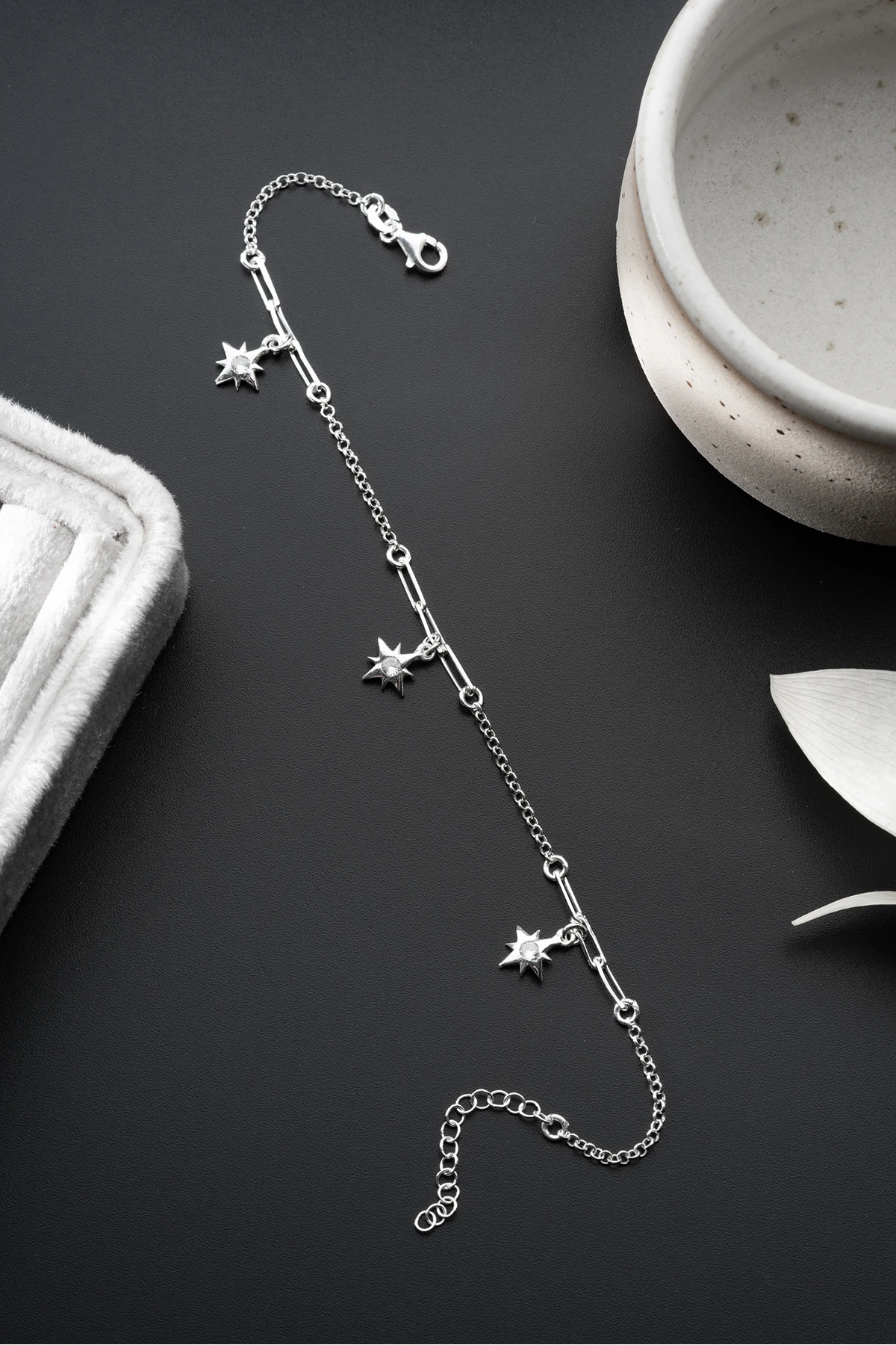 Kutup Yıldızı Gümüş Bileklik