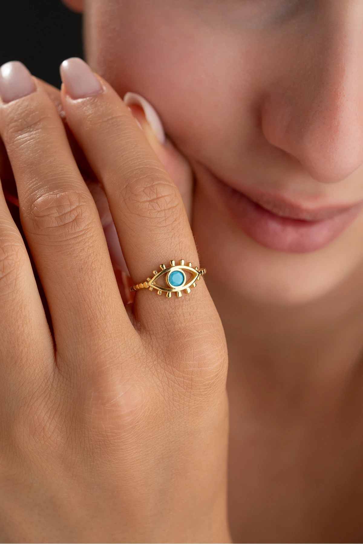 Göz Figürlü Gümüş Yüzük