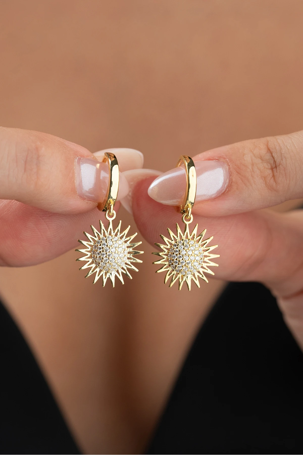 Güneş Gümüş Küpe