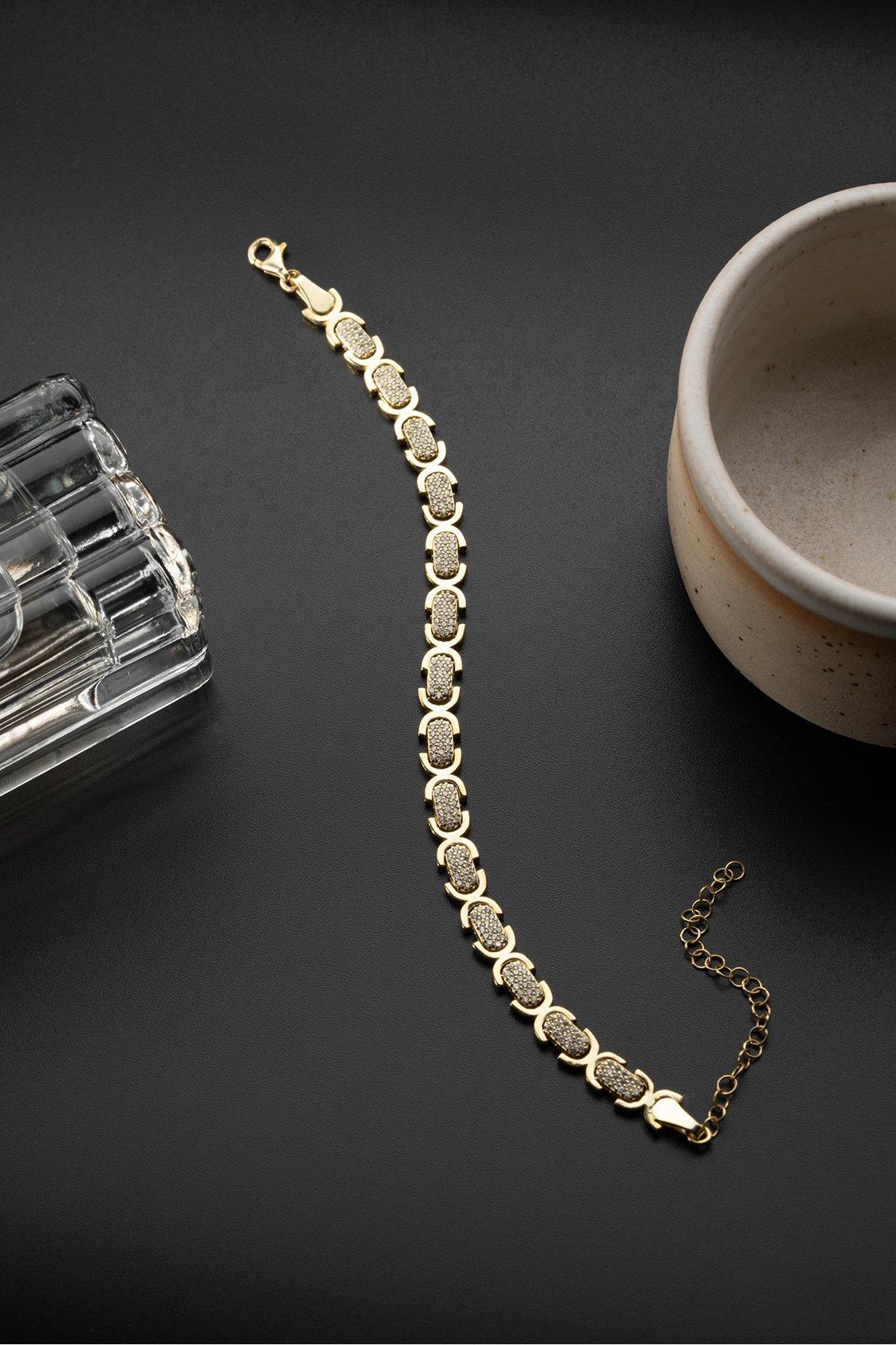 Oval Bağlantılı Zincir Bileklik