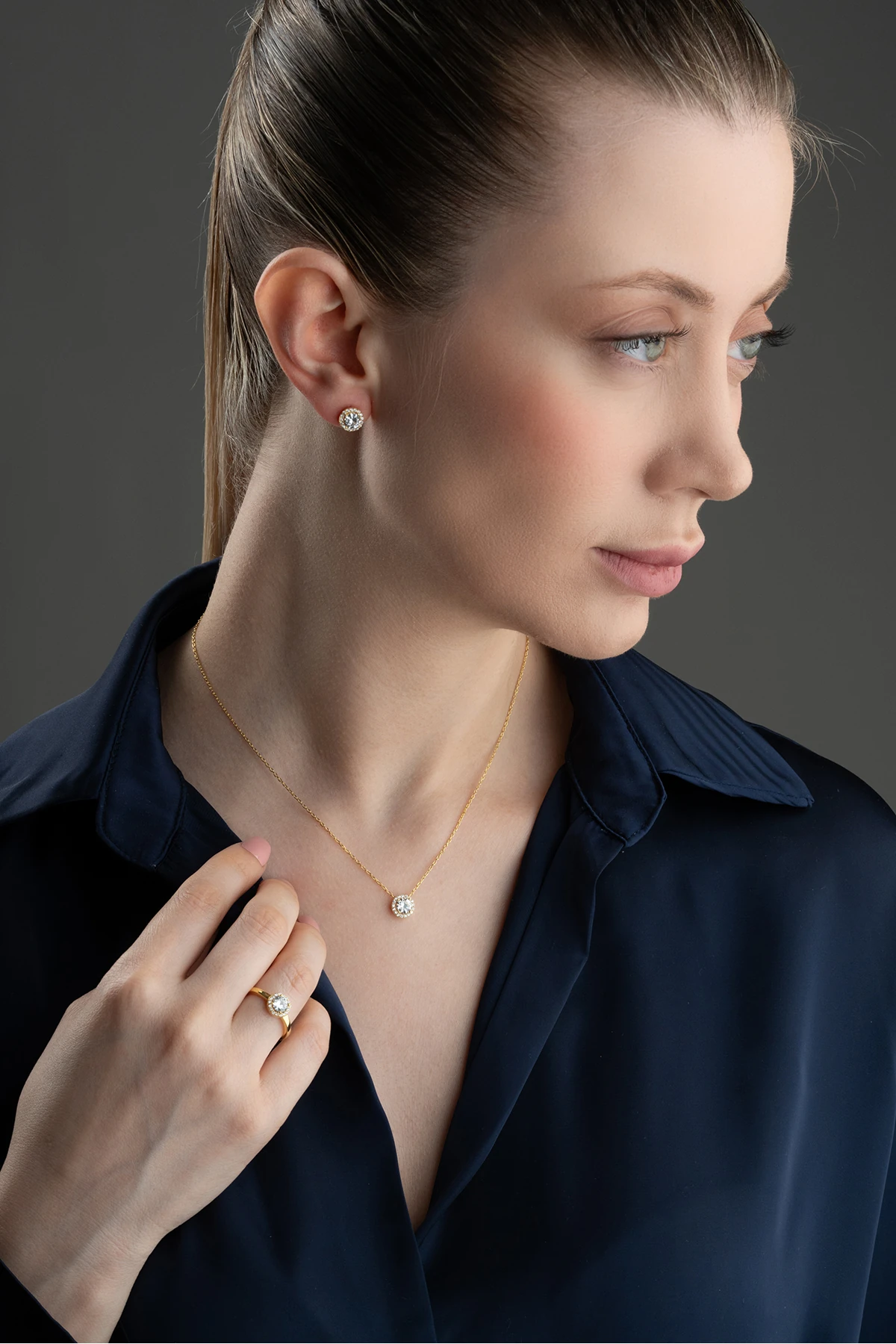 Damla Kesim Tektaş Gümüş Takı Seti