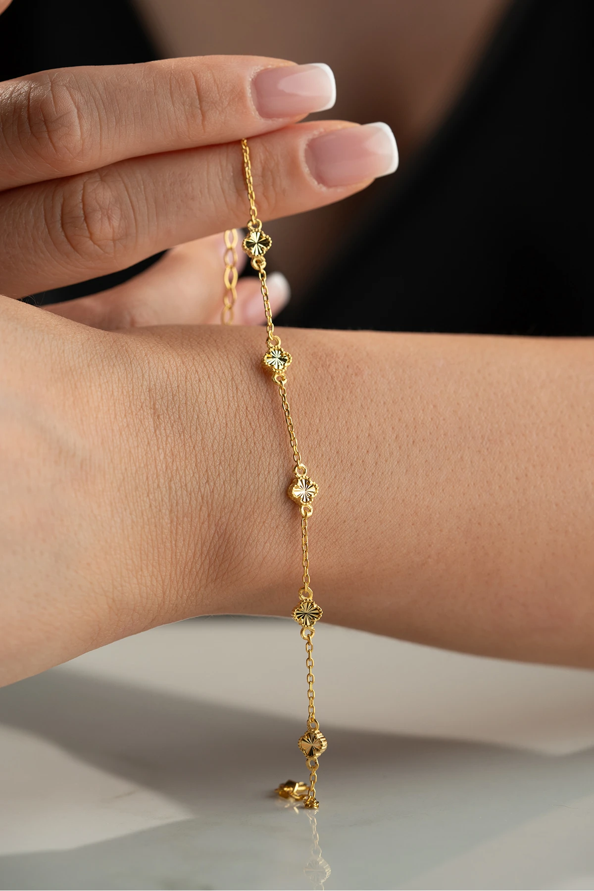 Yonca Gümüş Bileklik