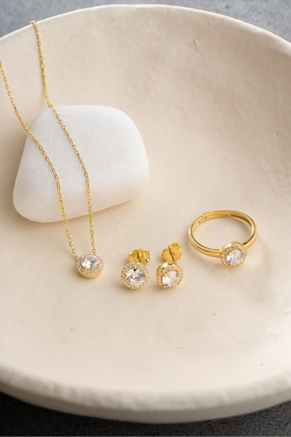 Damla Kesim Tektaş Gümüş Takı Seti