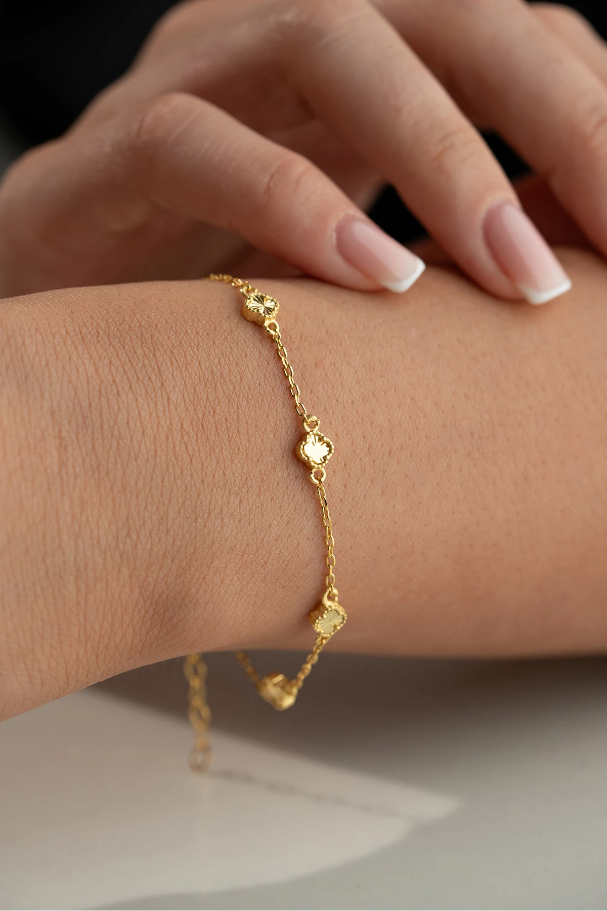 Yonca Gümüş Bileklik