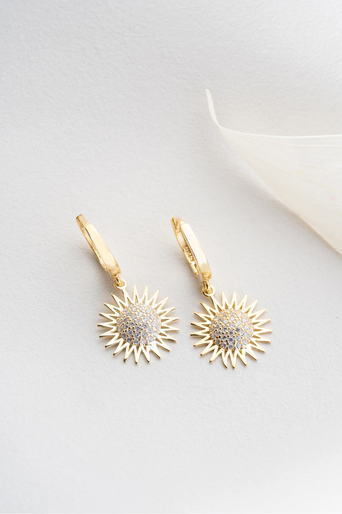 Güneş Gümüş Küpe