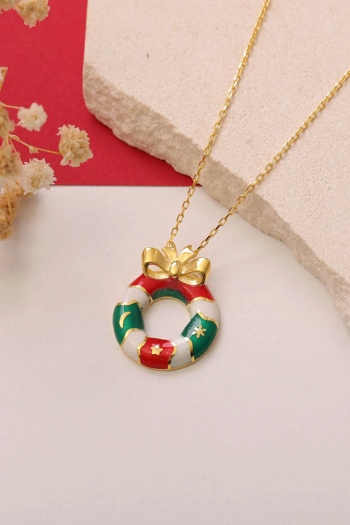 Noel Simidi Gümüş Kolye