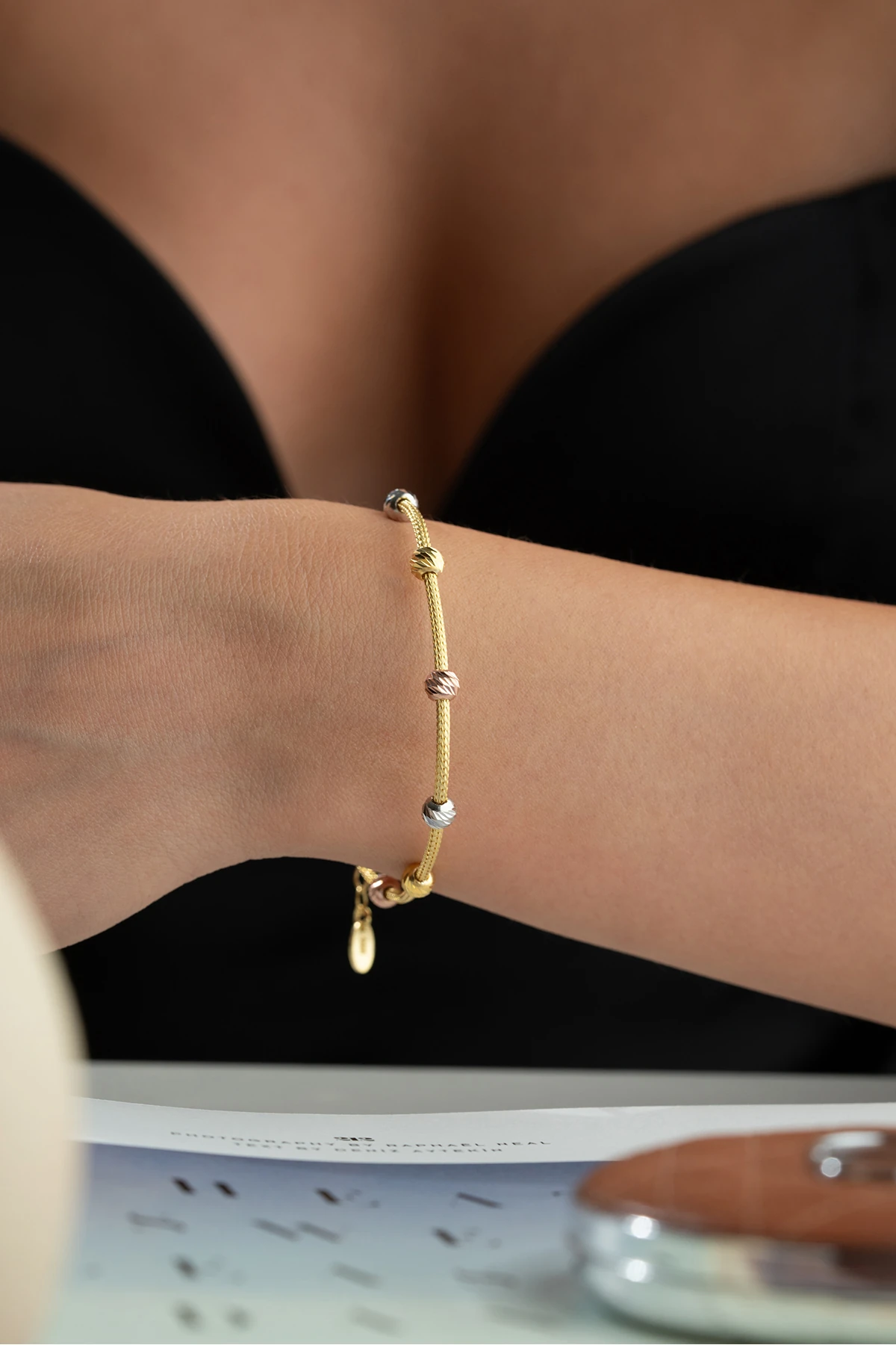 Renkli Toplu Dorika Gümüş Bileklik