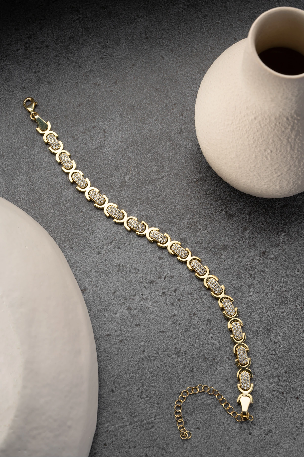 Oval Bağlantılı Zincir Bileklik