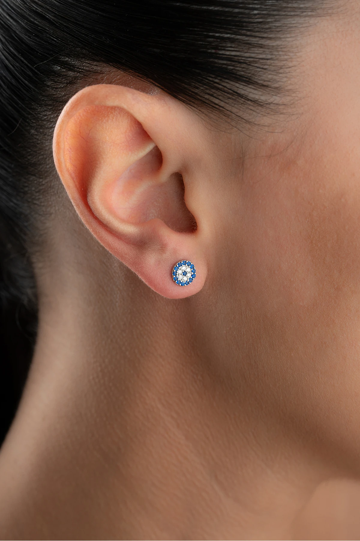 Nazar Boncuk Gümüş Küpe