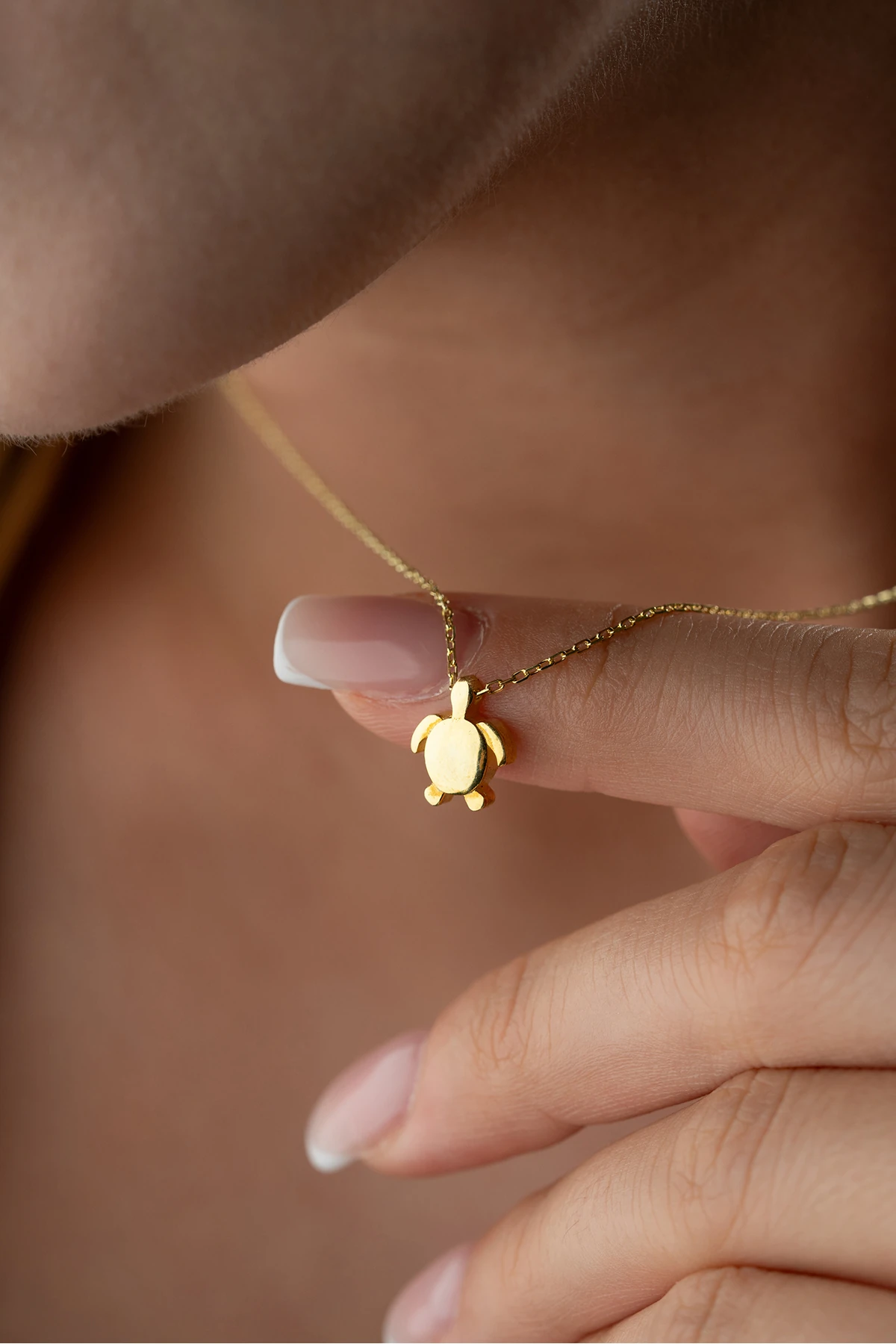 Kaplumbağa Gümüş Kolye