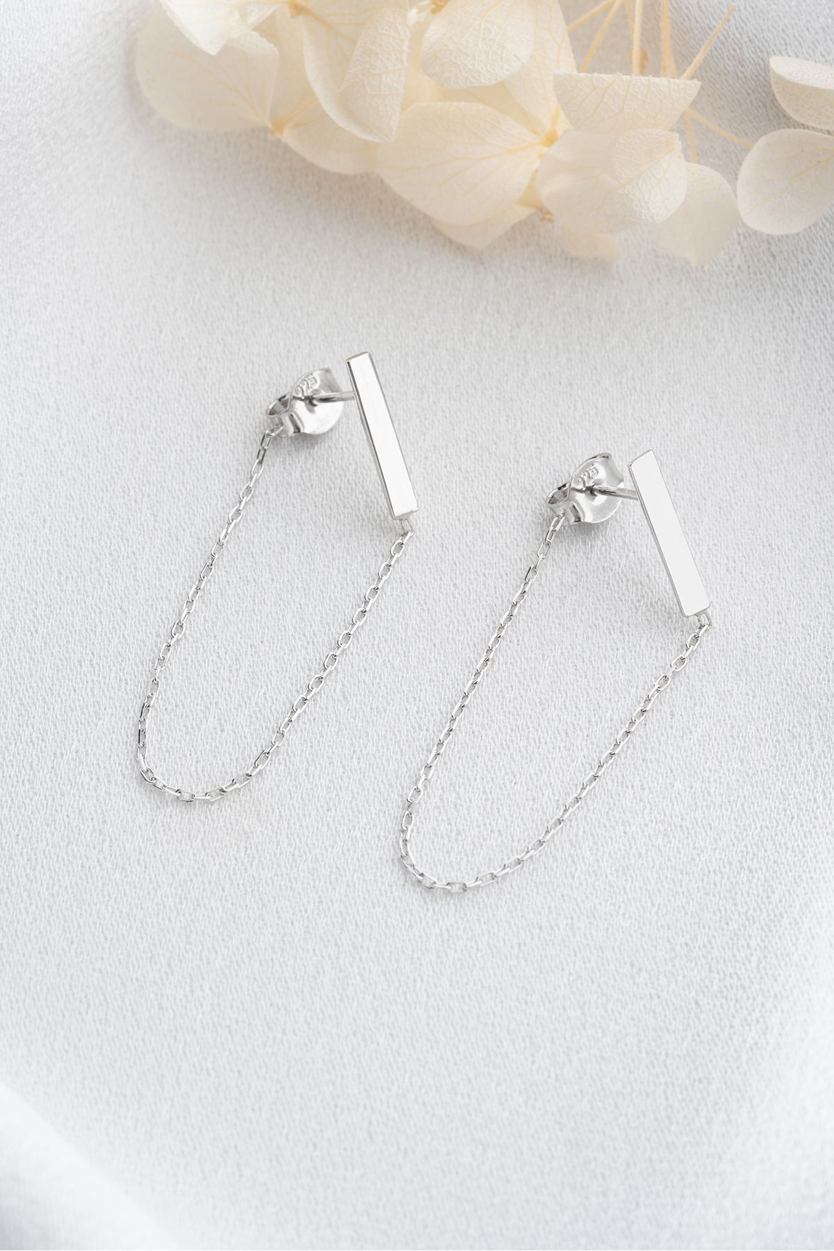 Zincir Gümüş Küpe