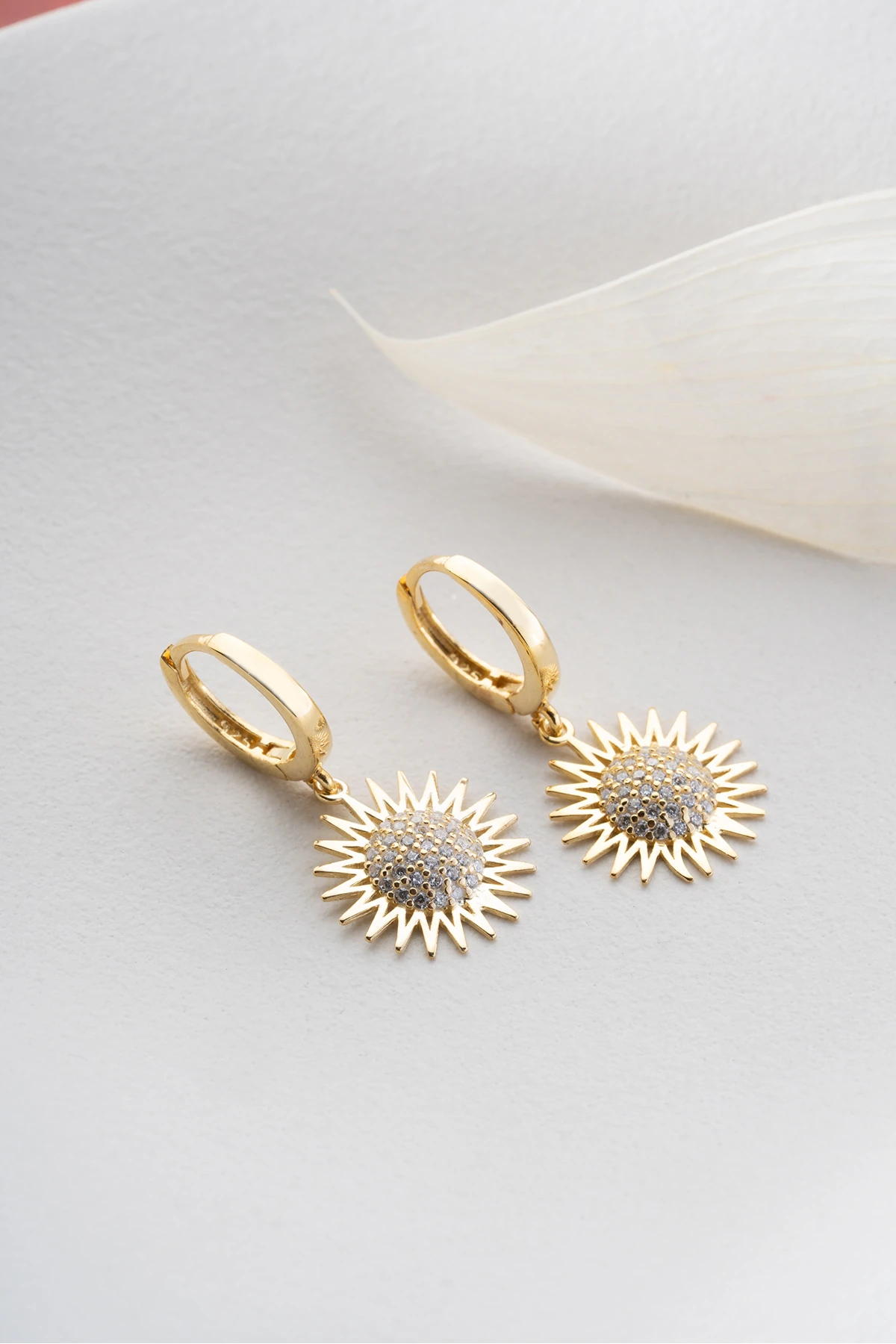 Güneş Gümüş Küpe