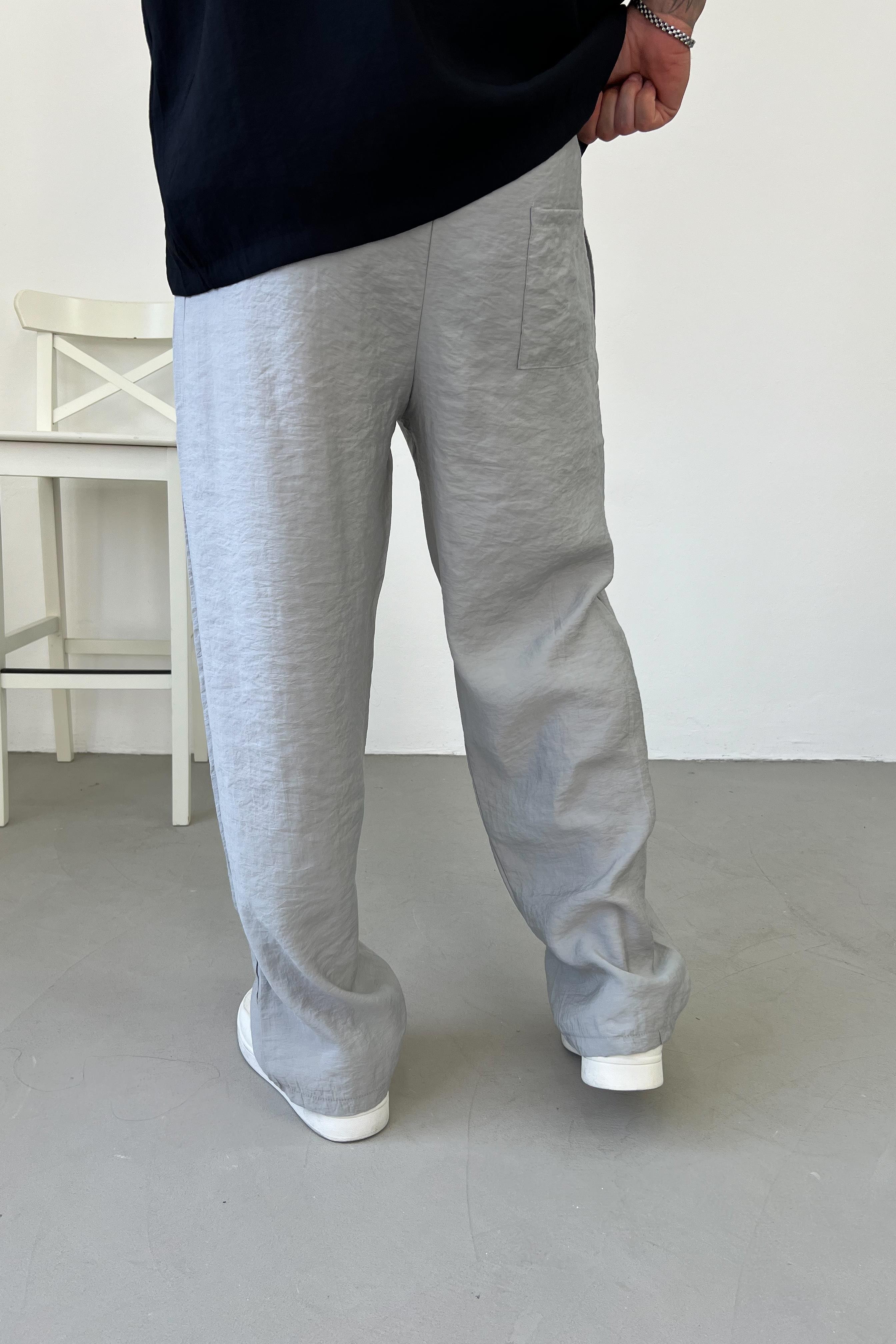 Modal Kumaş Gri Basic Eşofman 1196