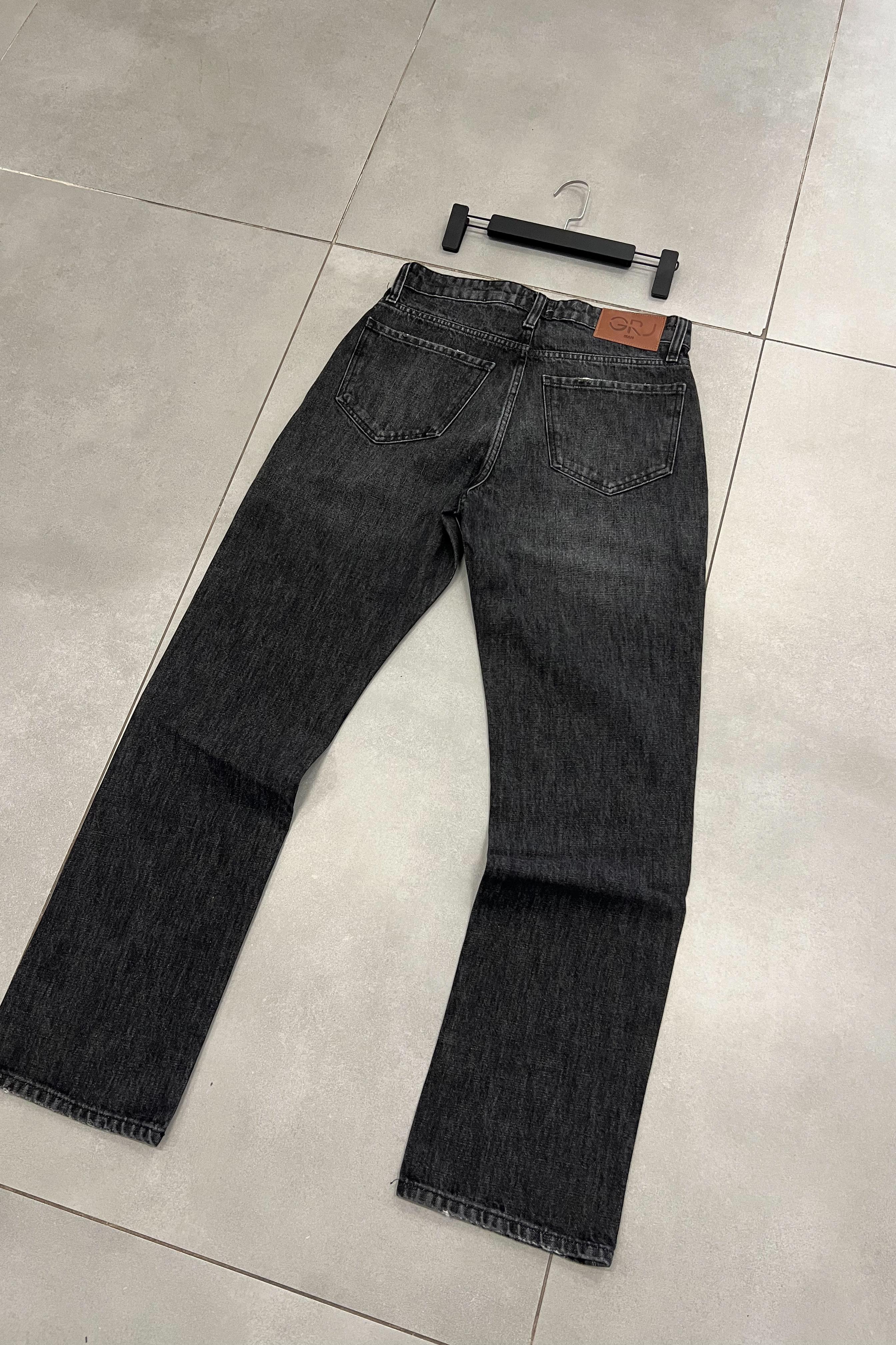 Taşlamalı Antrasit Baggy Pantolon 16009