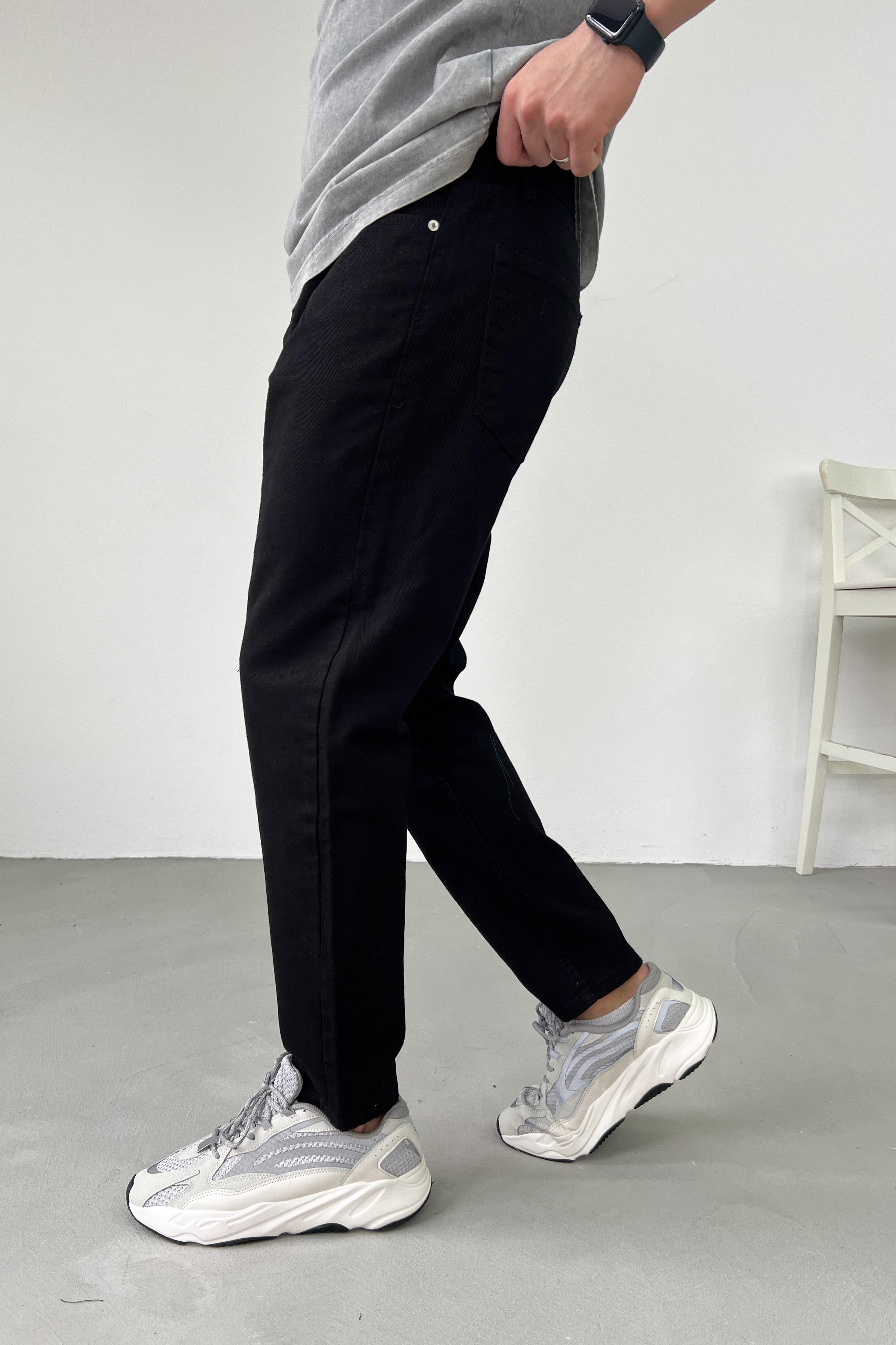 Siyah Boyfriend Pantolon