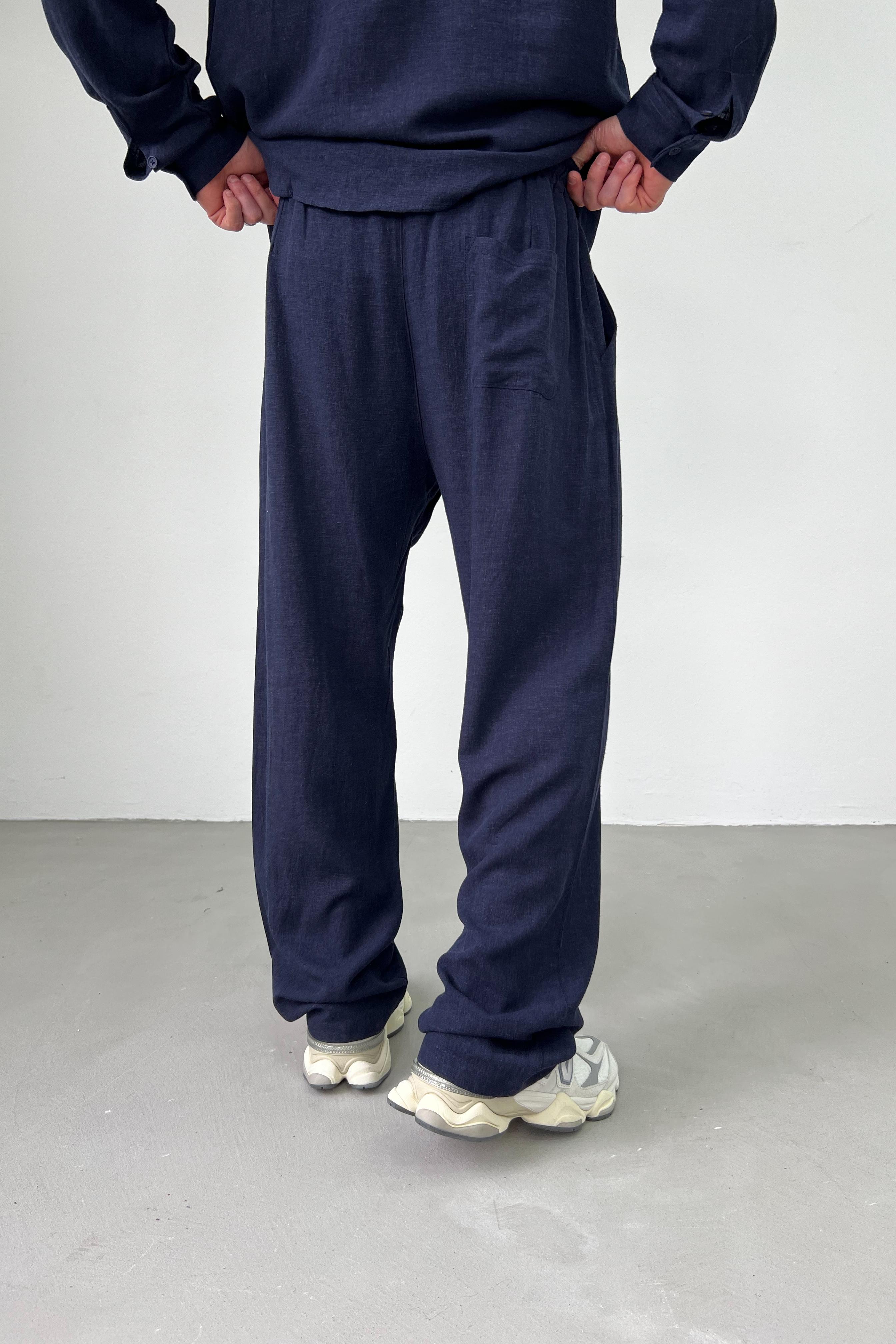 Viskon Keten Baggy Pantolon 1225