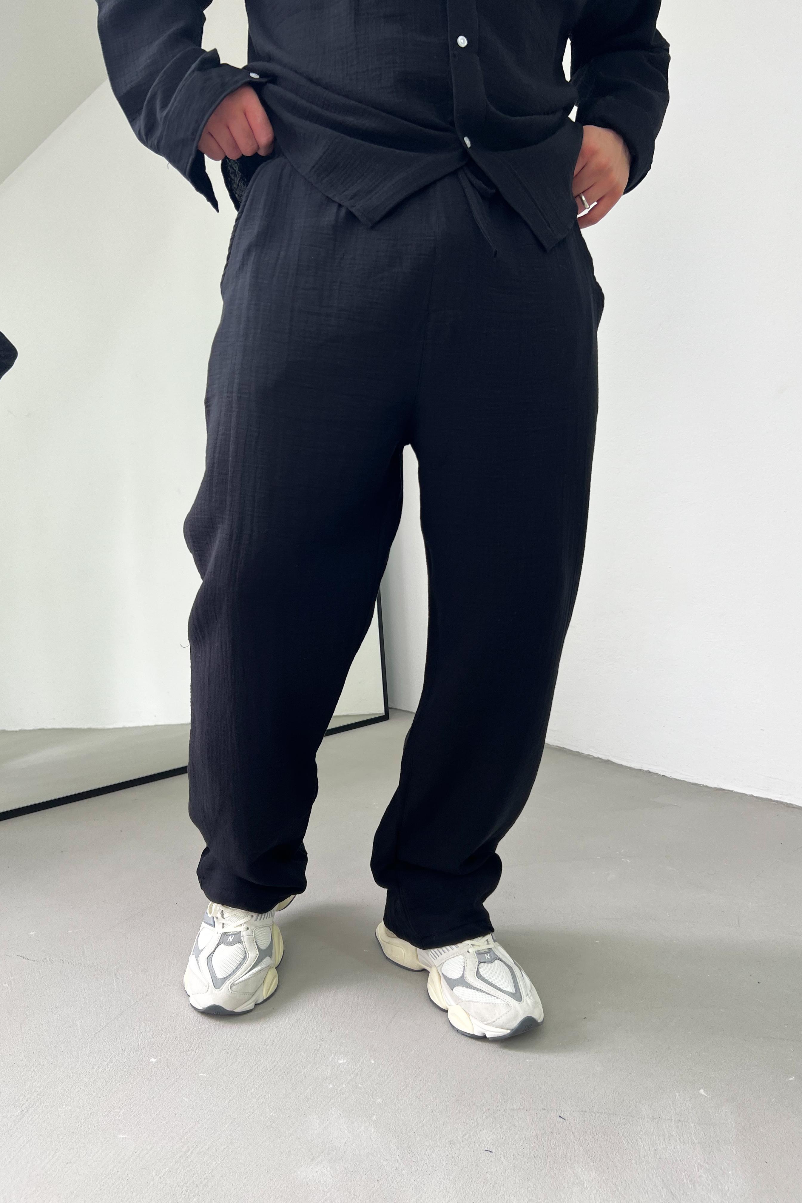 Müslin Kumaş Baggy Pantolon 25003