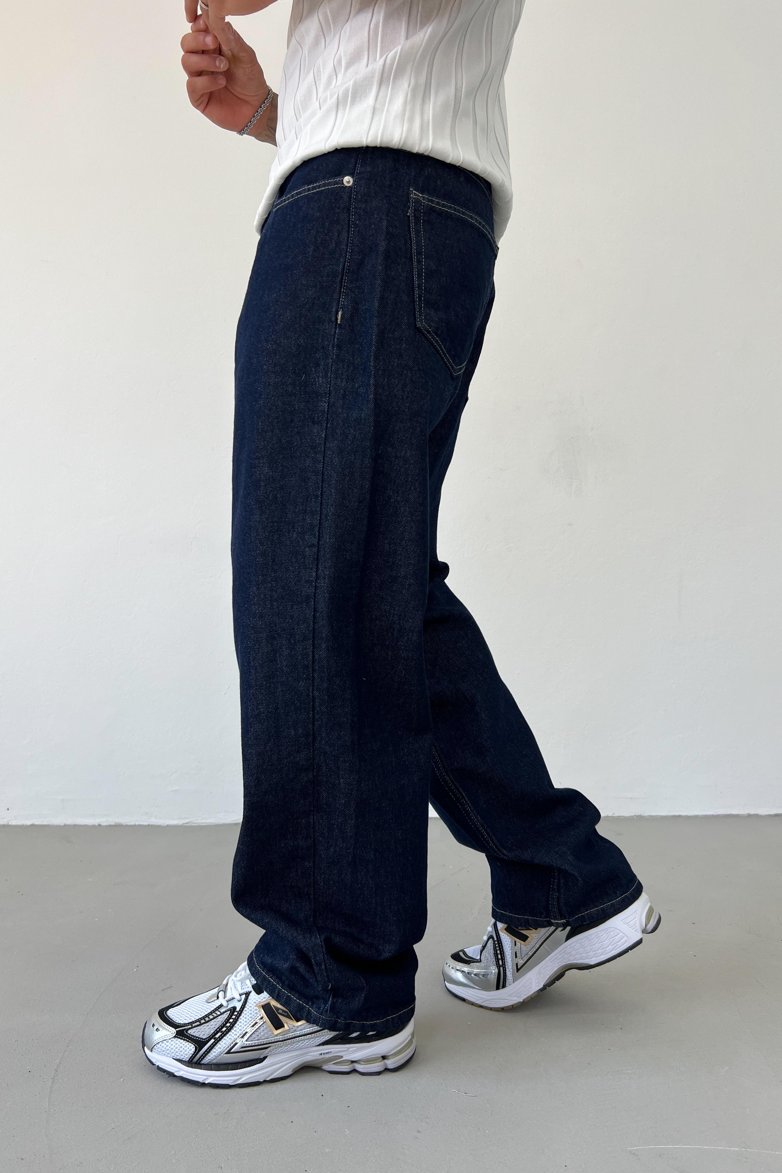 Lacivert Basic Baggy Pantolon 210