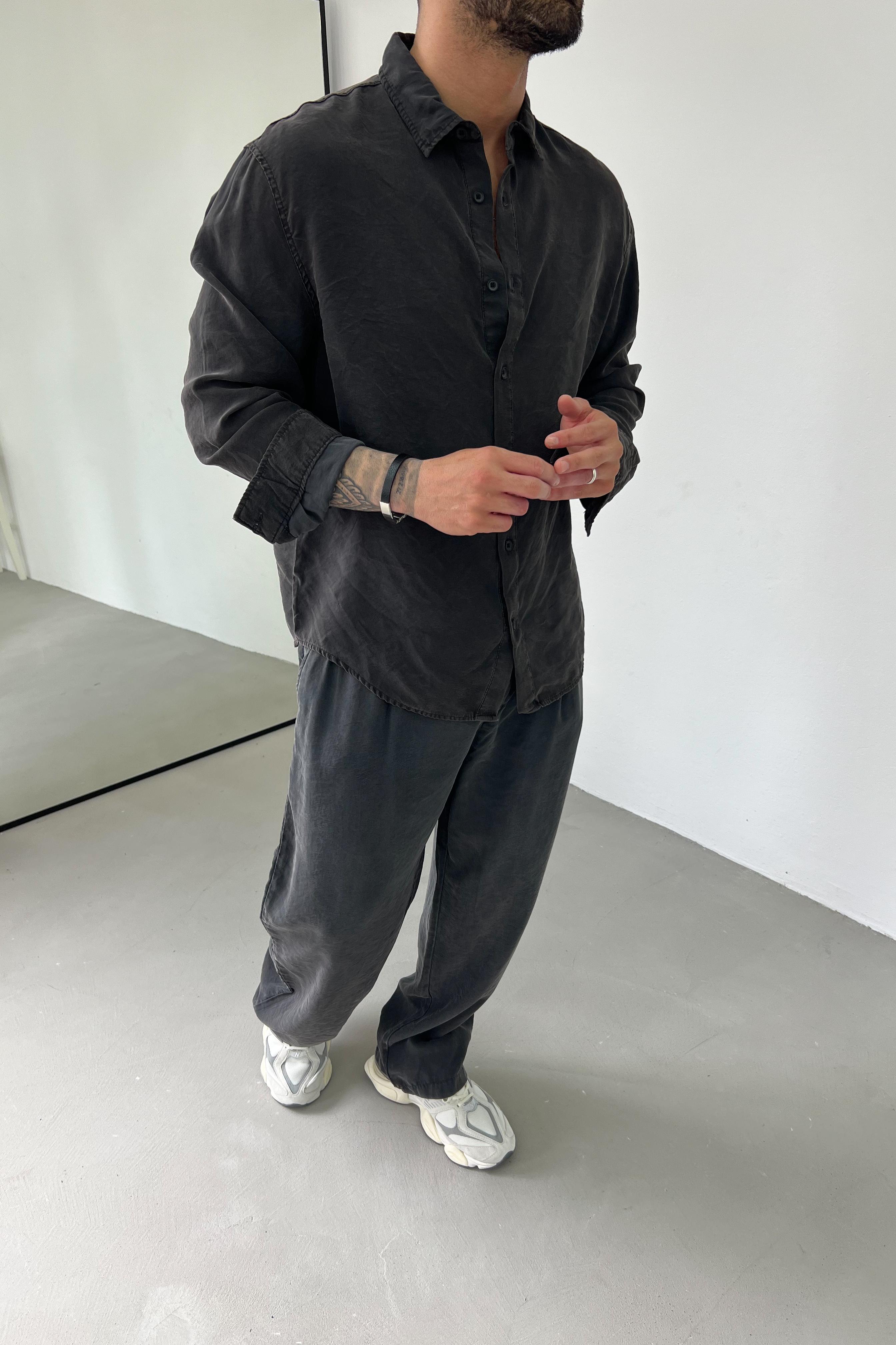 Modal Yıkamalı Oversize Gömlek 1170