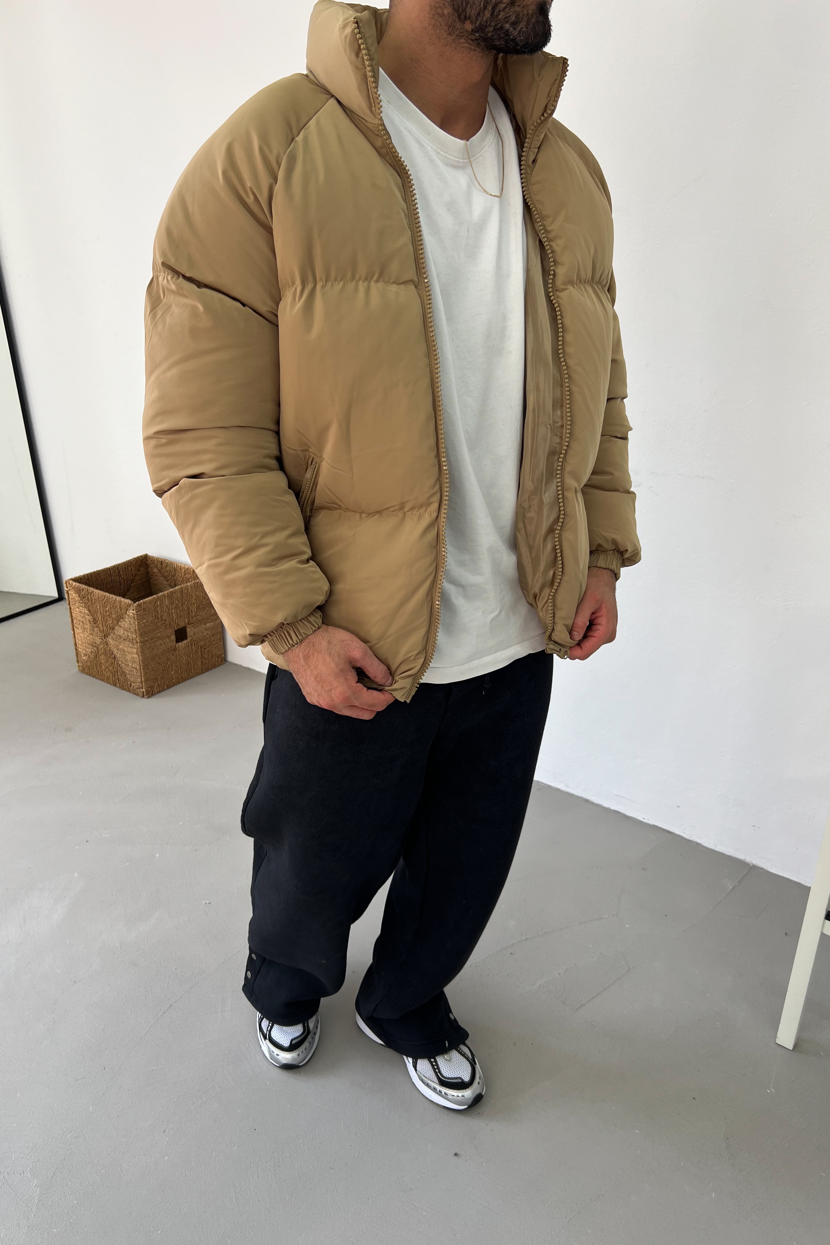 Oversize Basic Şişme Mont 0806