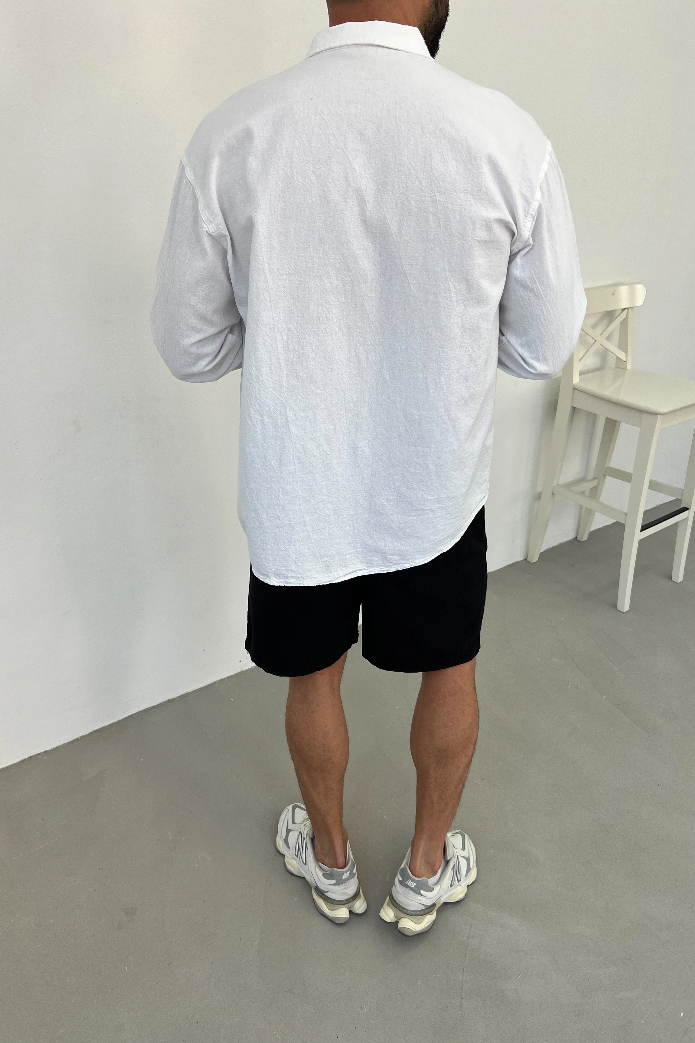 Oversize Keten Gömlek E40-28