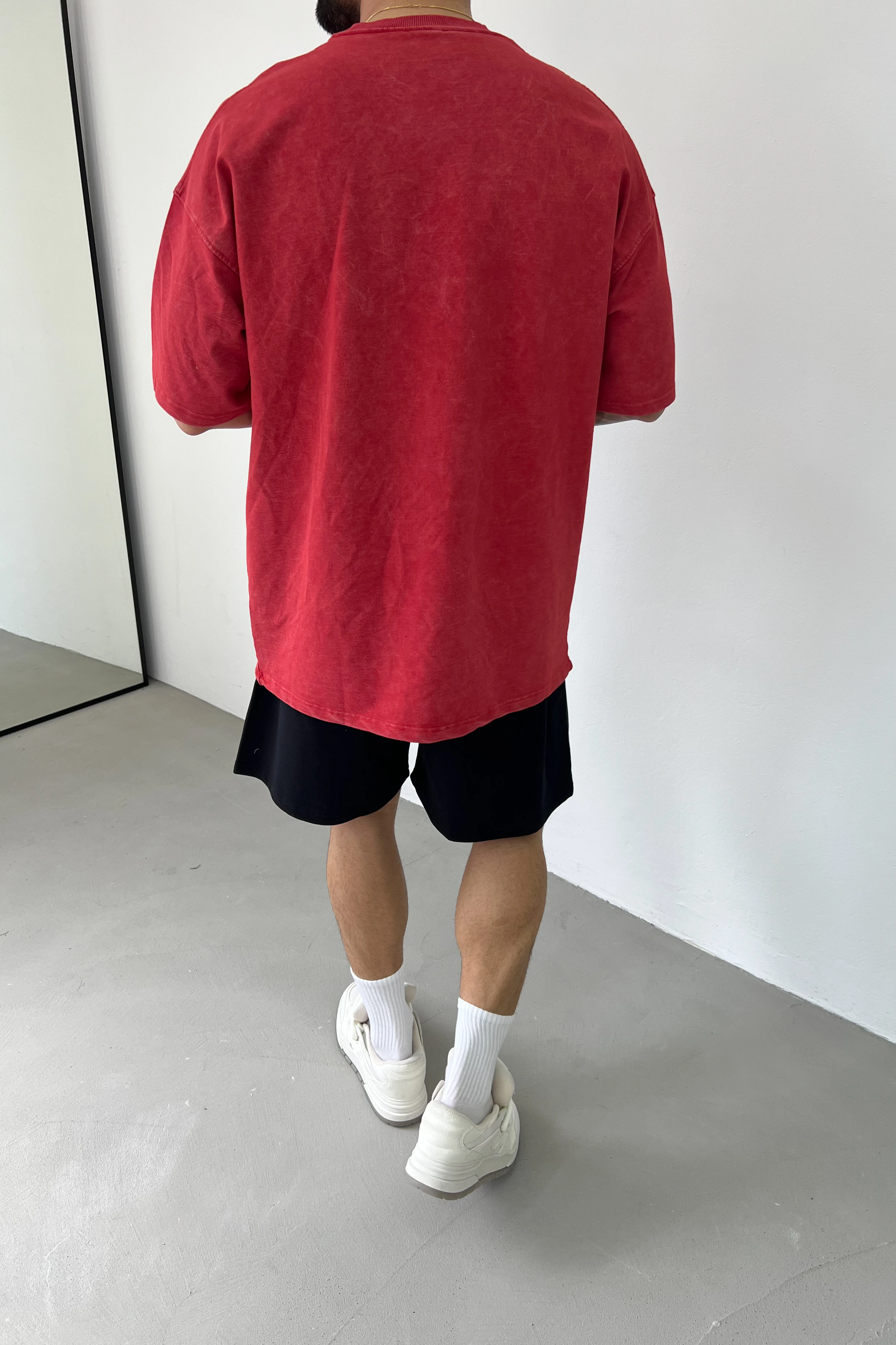 80 Baskılı Yıkamalı Oversize Tshirt 25Y192