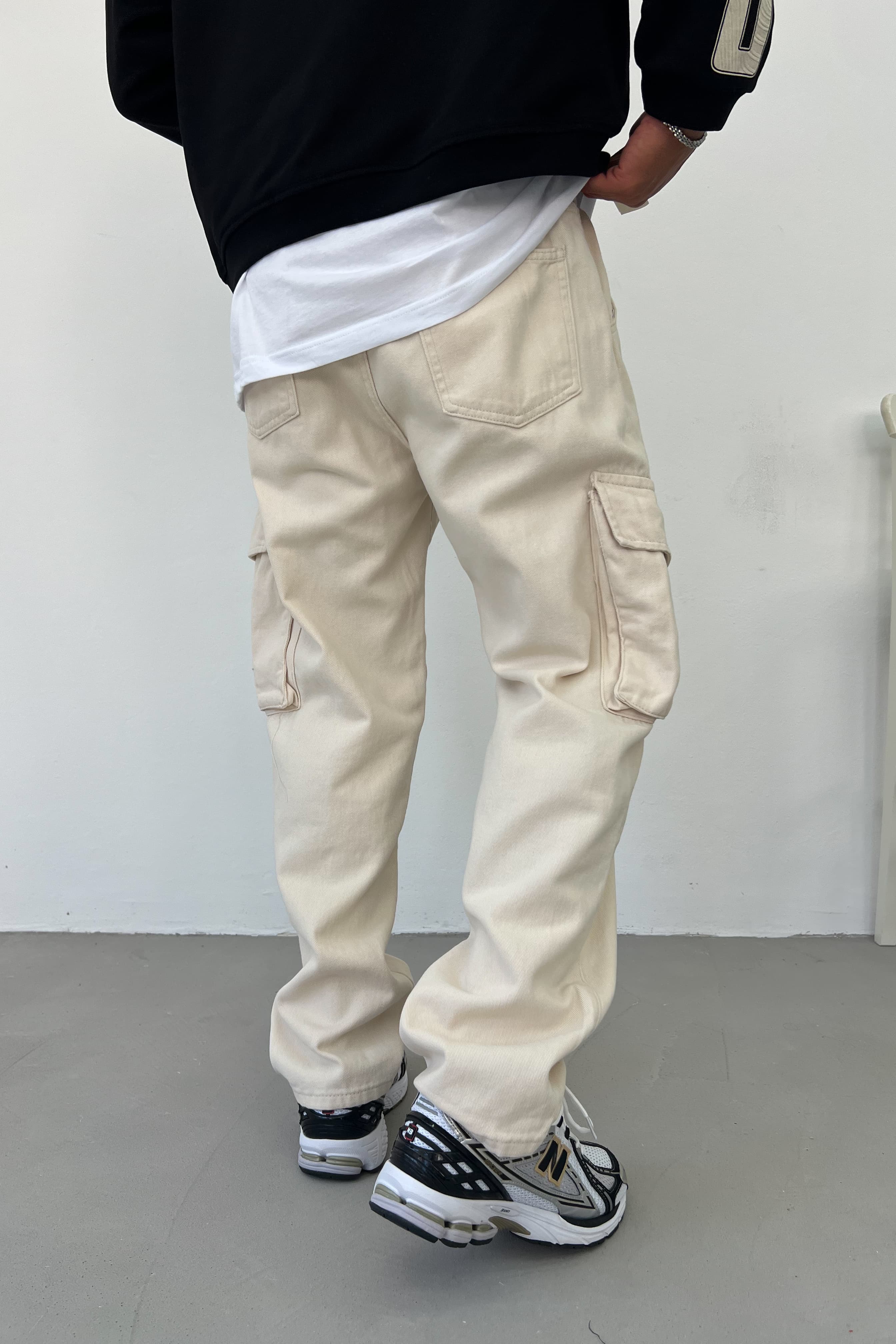 Beli Lastikli Kargo Baggy Pantolon 2974