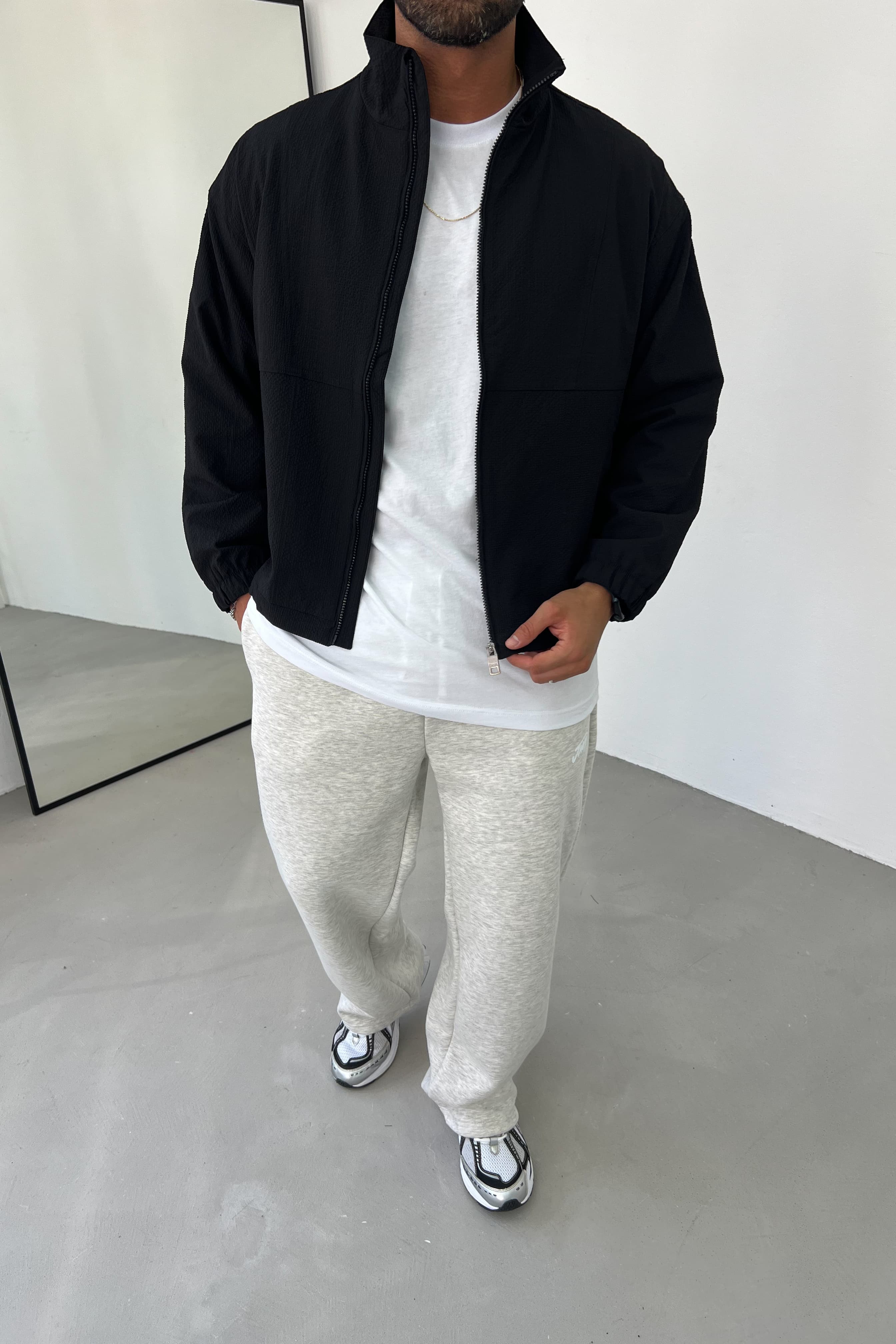 Paraşüt Kumaş Oversize Mevsimik Ceket 1008