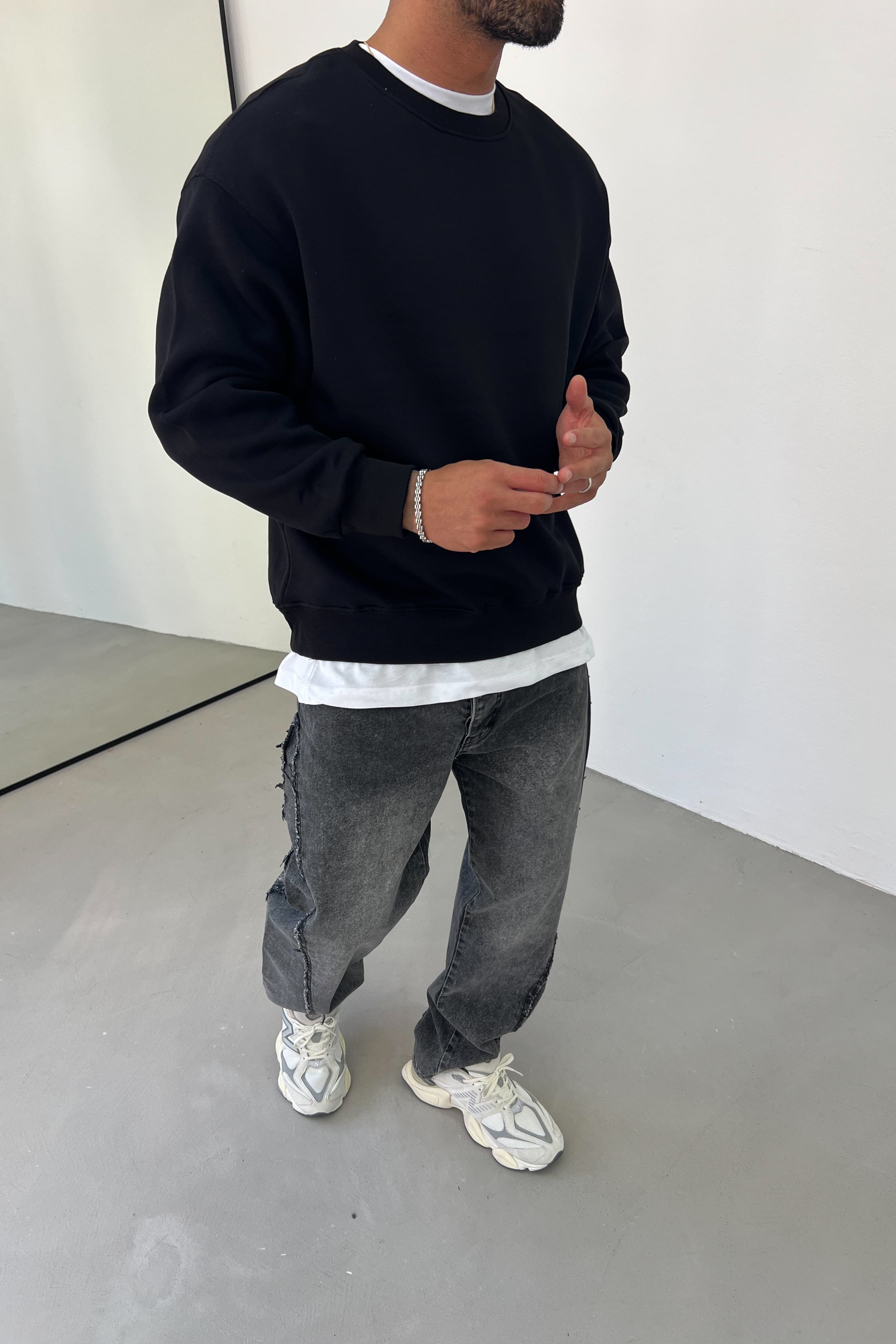 Oversize Basic Sweatshirt 7006