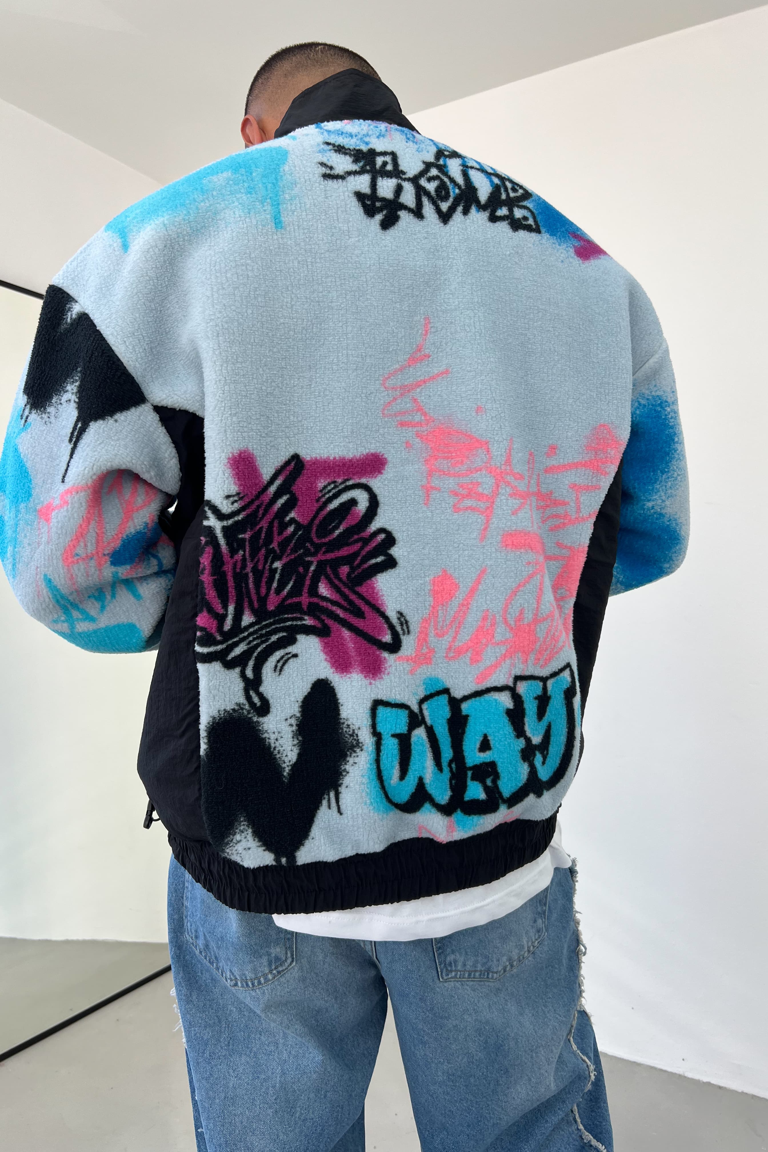 Dokuma Garnili Oversize Peluş Sweatshirt 7060