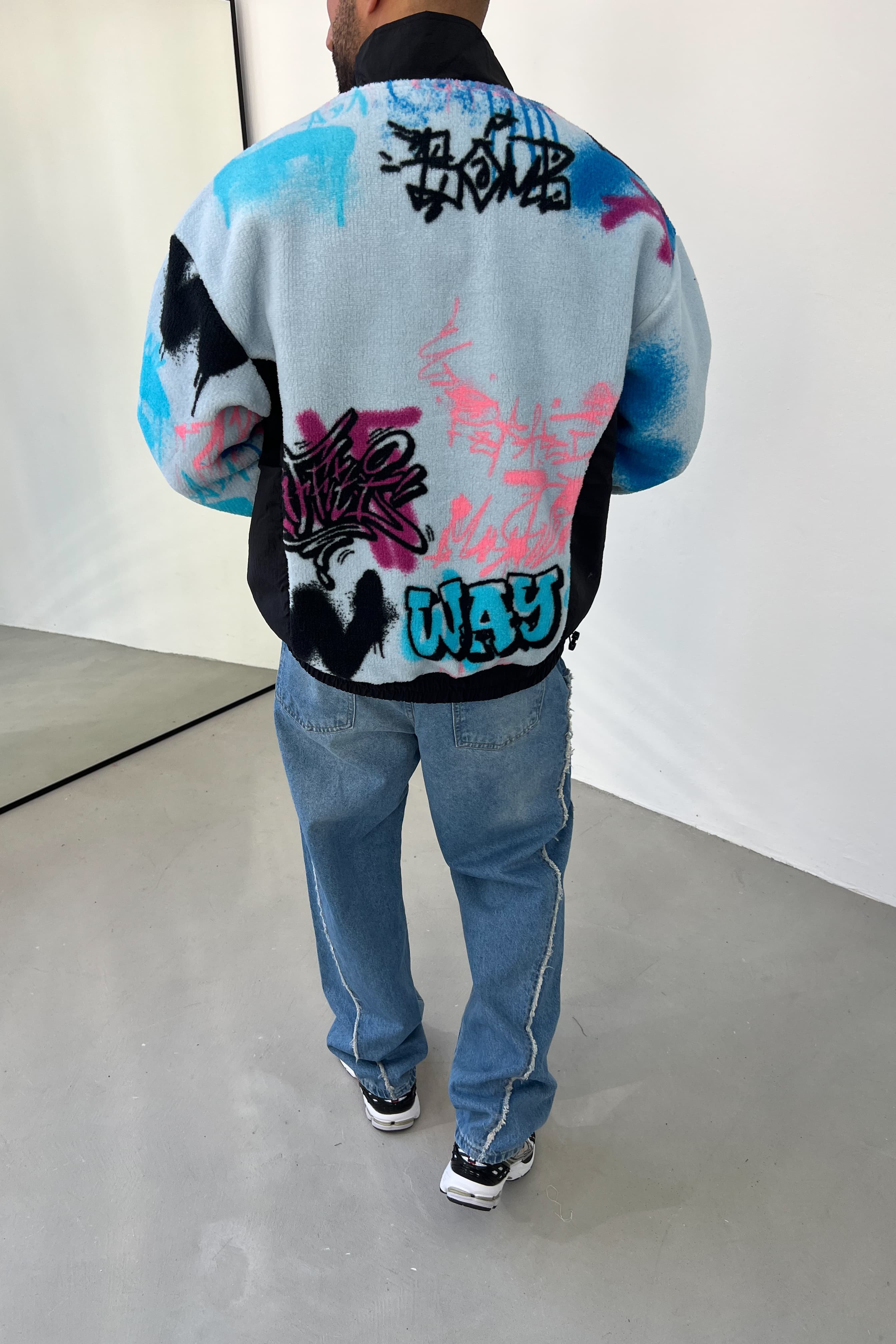 Dokuma Garnili Oversize Peluş Sweatshirt 7060