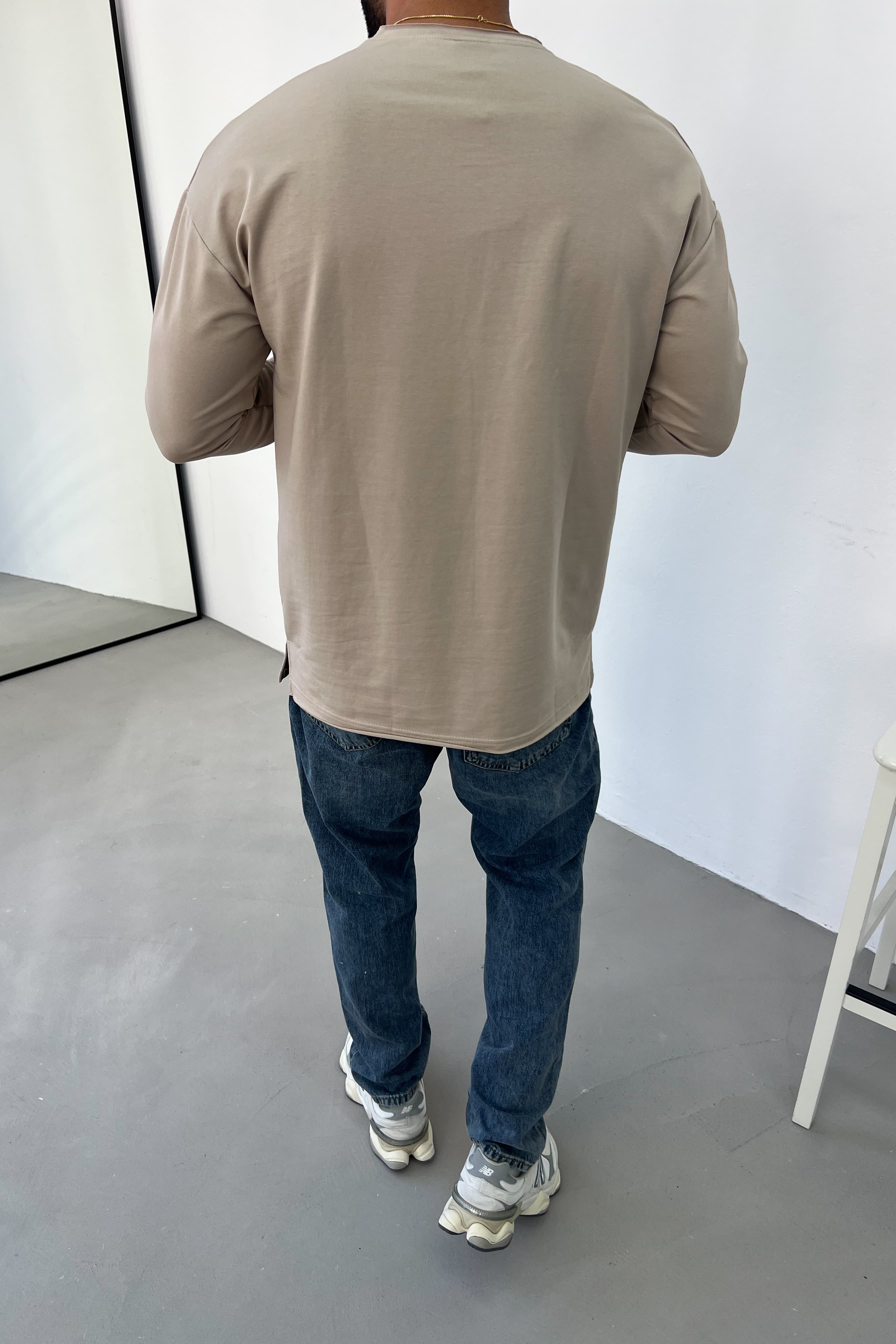 Lazer Kesim Basic Sweatshirt 0595