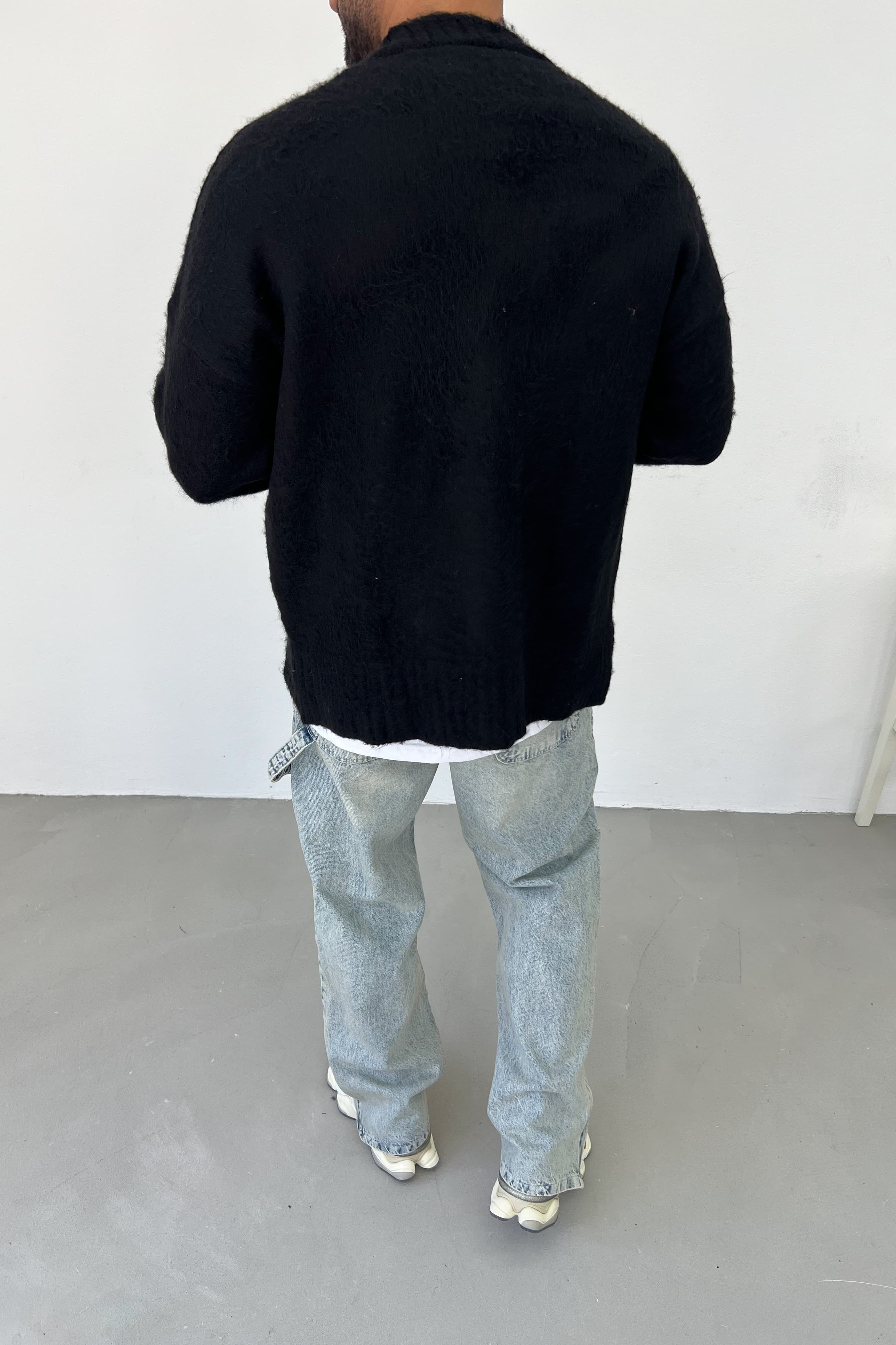 Oversize Düğmeli Hırka 3264