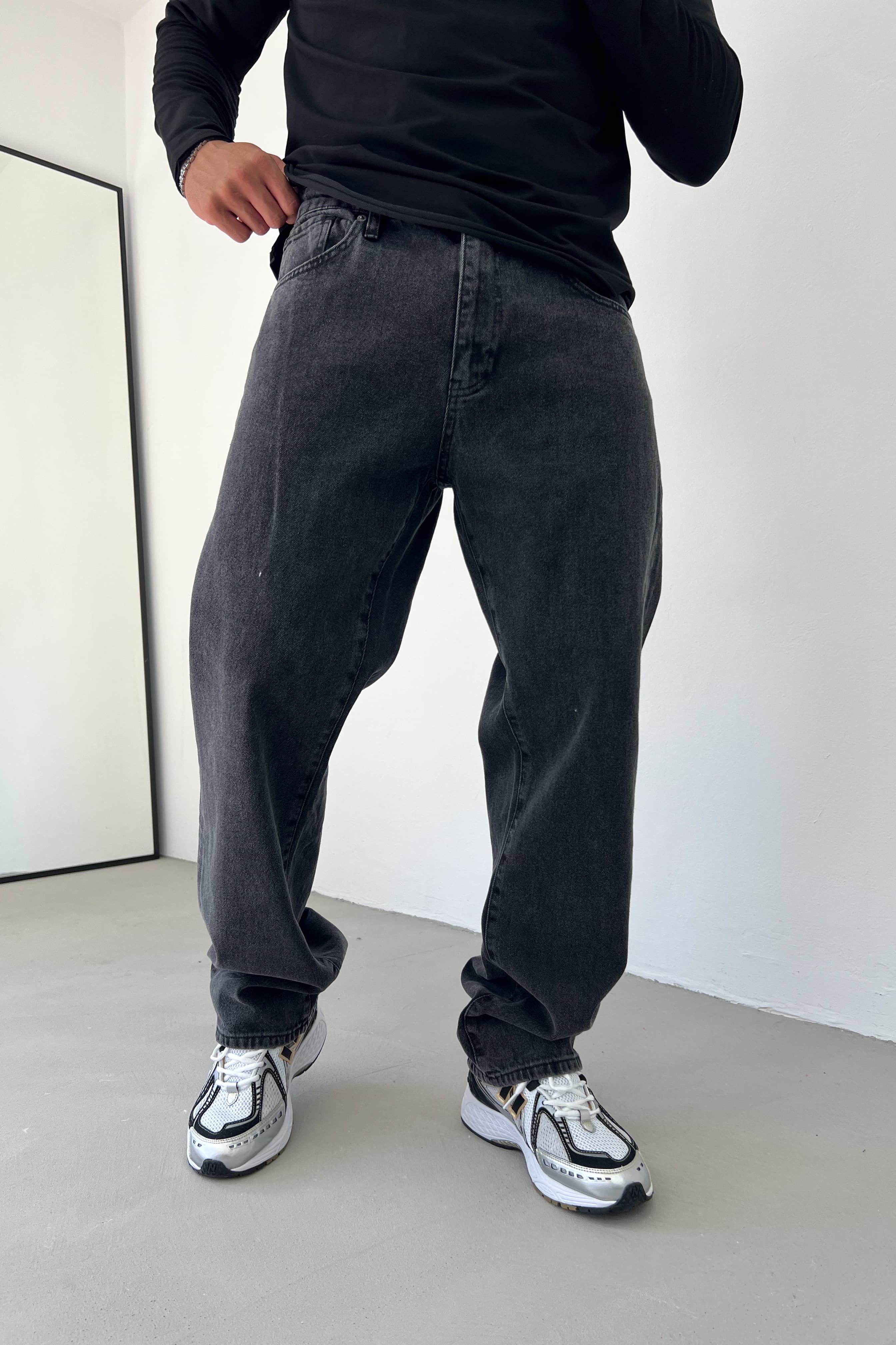 Füme Baggy Pantolon 16835-3