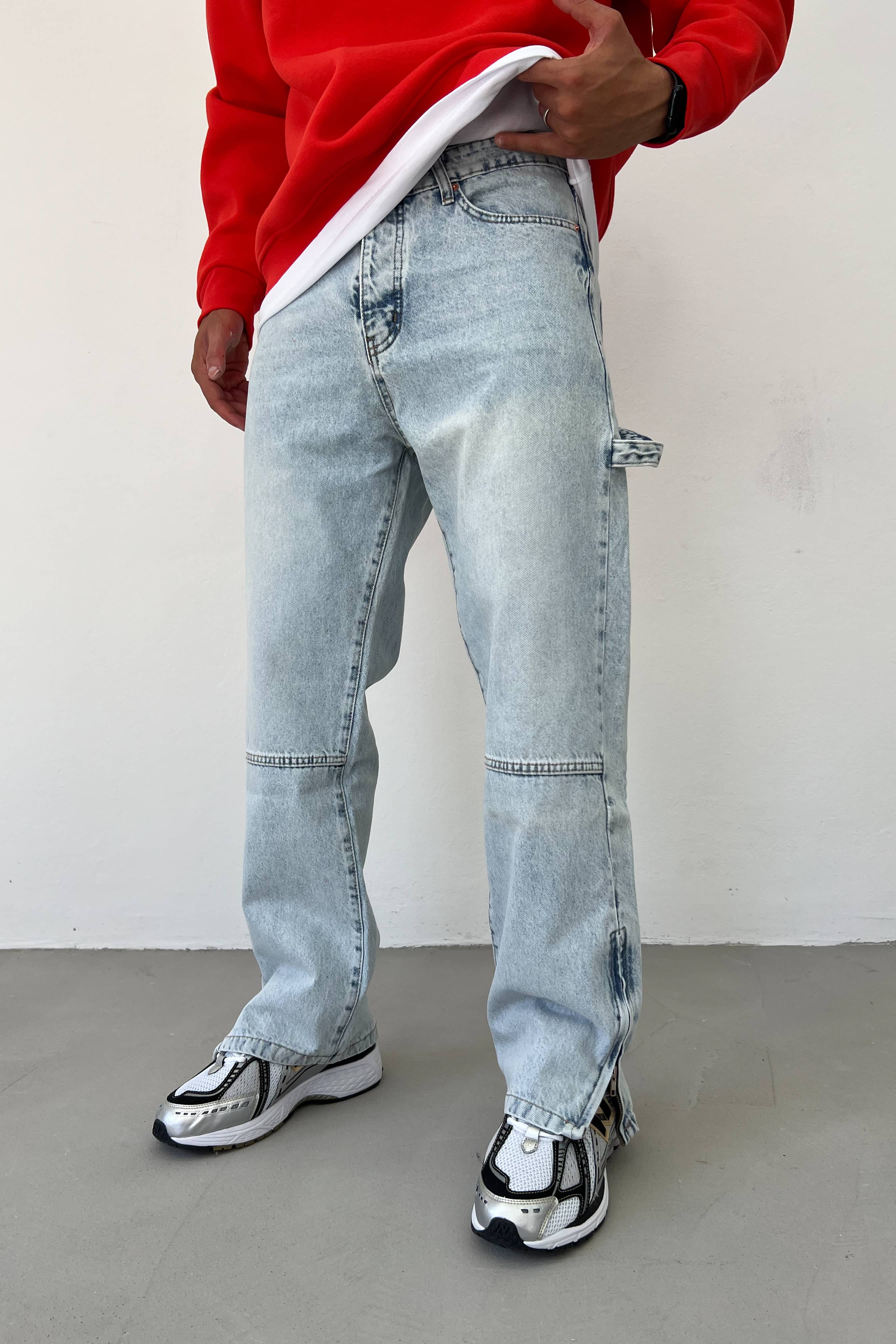 Paçası Fermuarlı Baggy Pantolon 2882