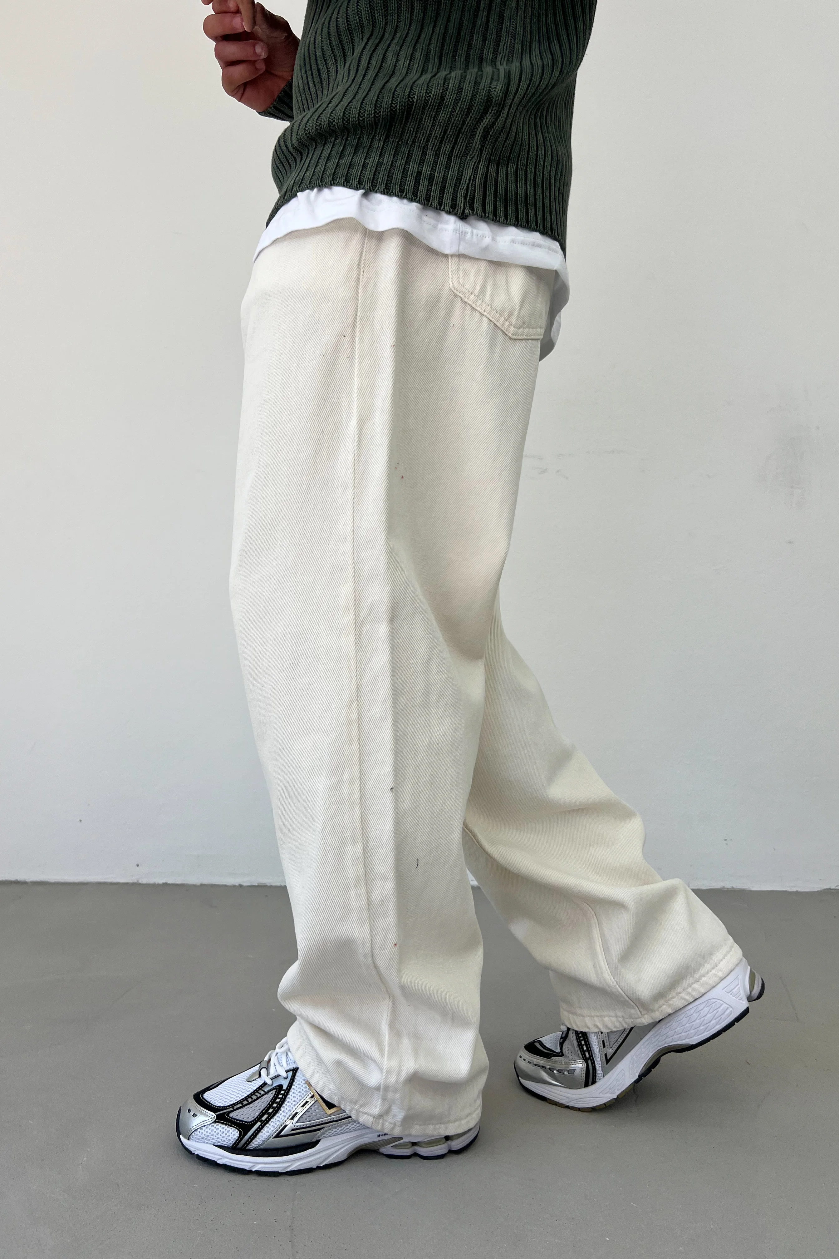 Beli Lastikli Gabardin Baggy Pantolon 2870