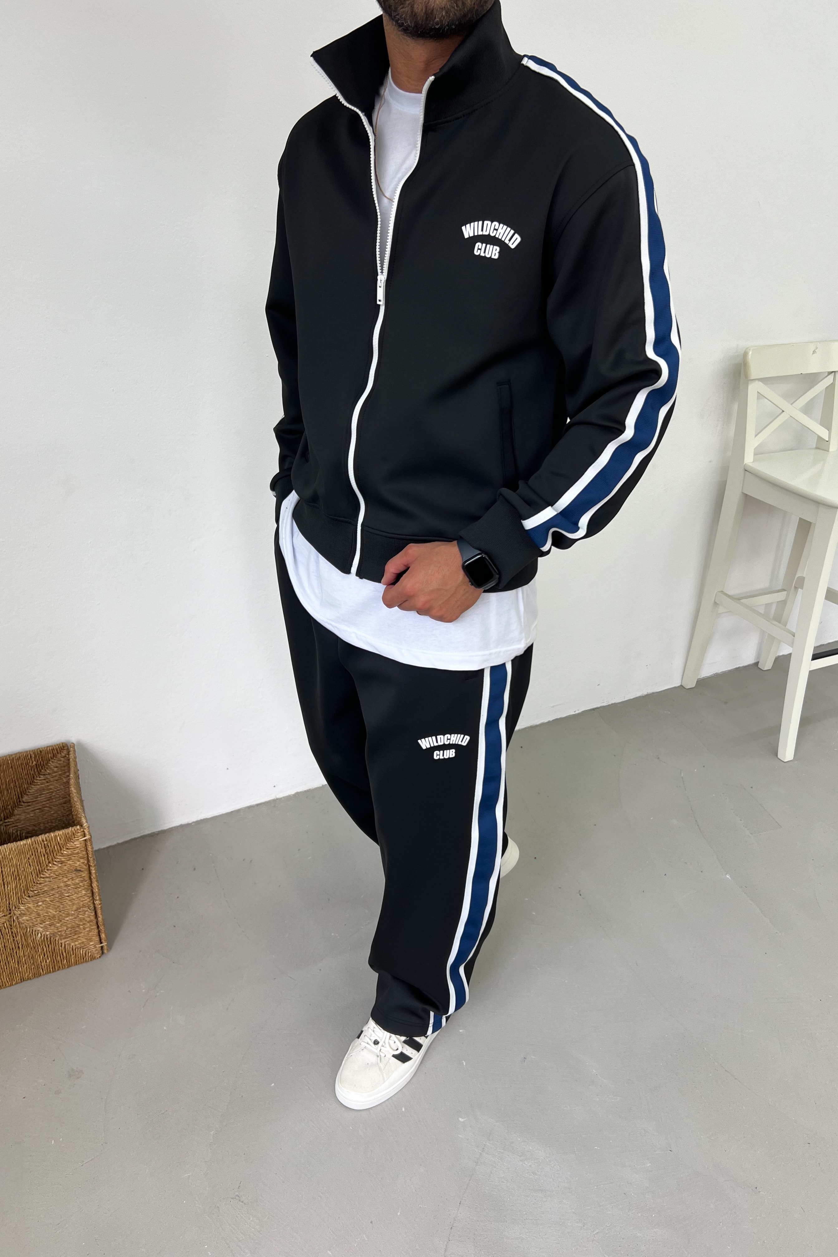 WildChild Club Baskılı Scuba Kumaş Oversize Eşofman Takım B90-02
