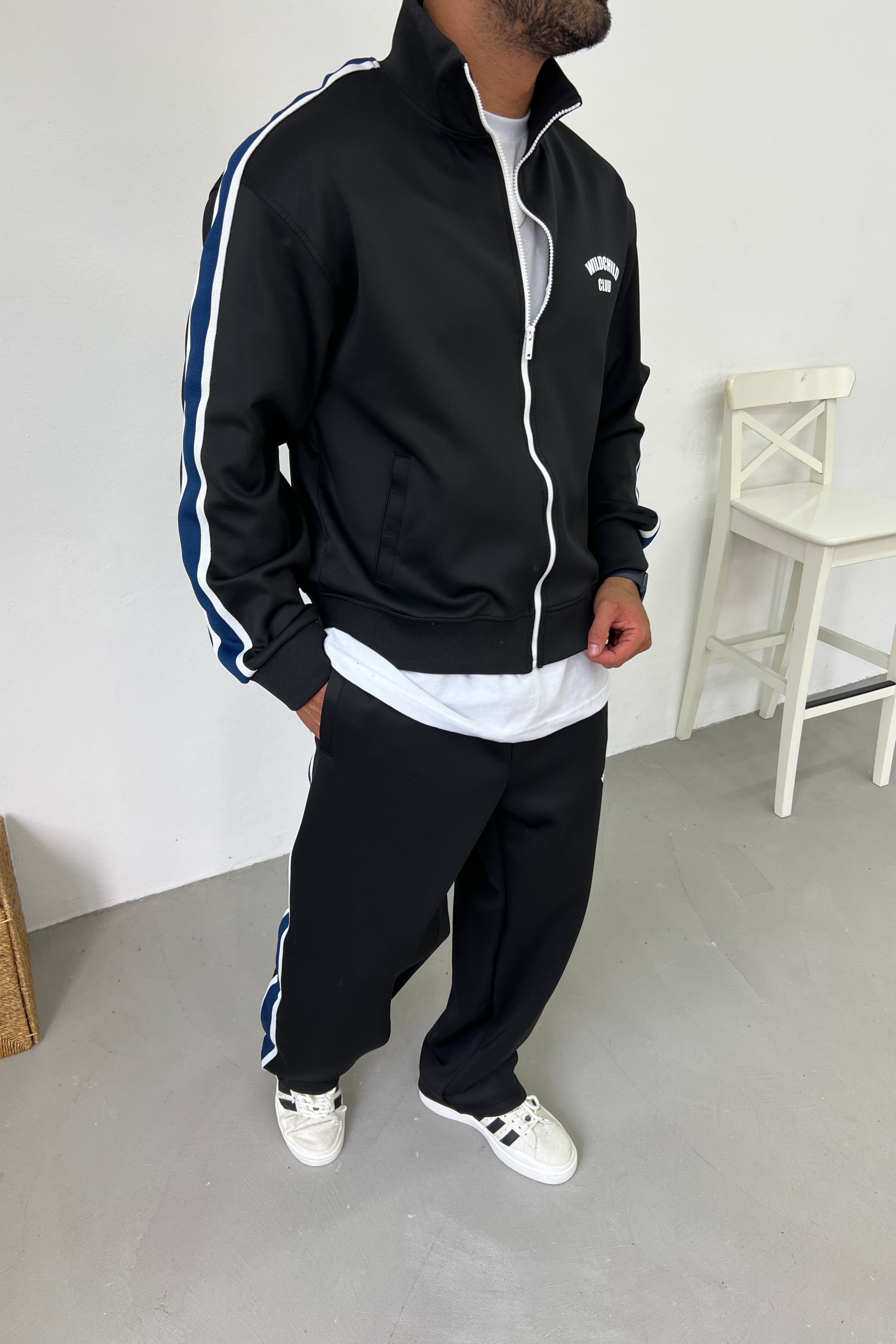 WildChild Club Baskılı Scuba Kumaş Oversize Eşofman Takım B90-02