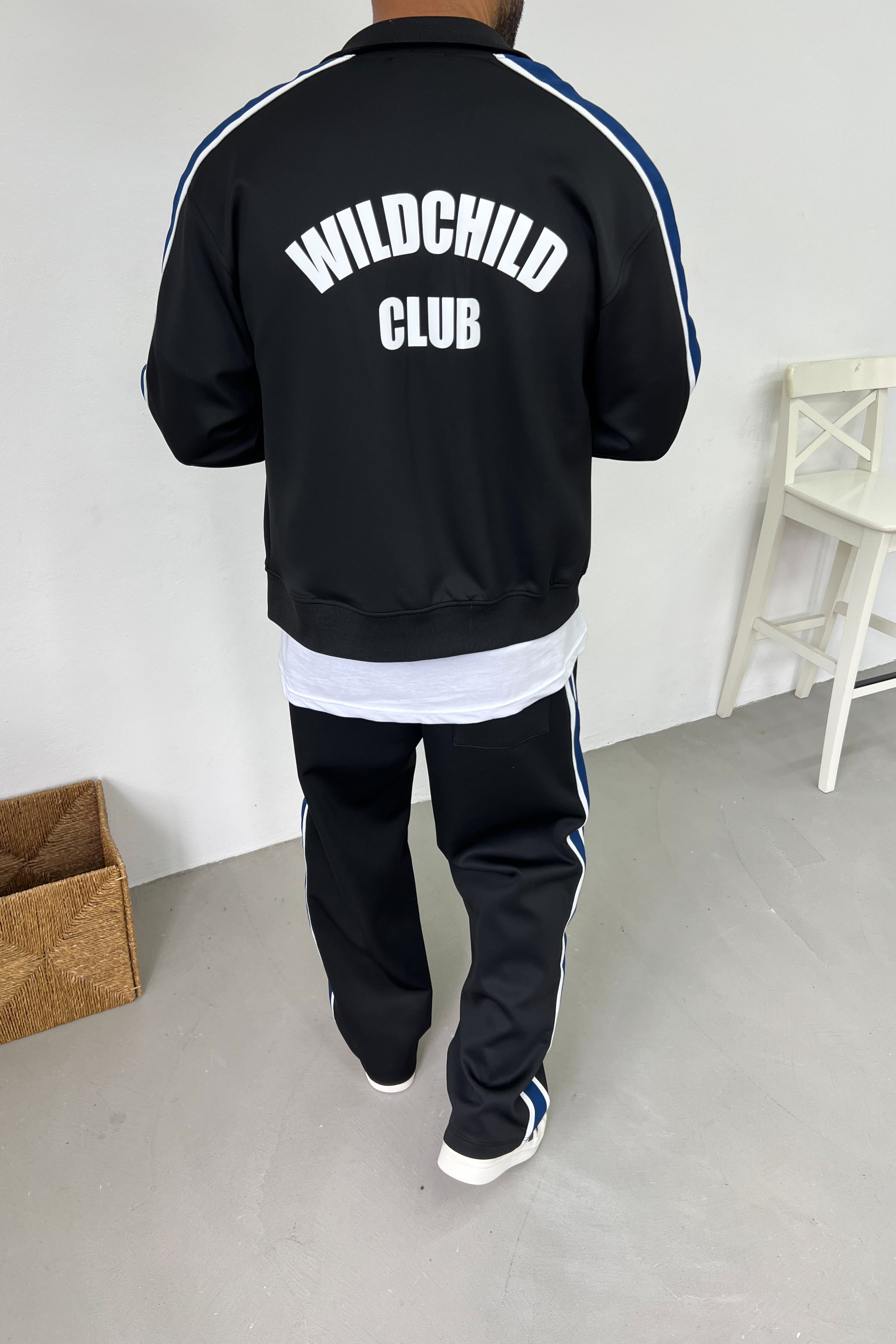 WildChild Club Baskılı Scuba Kumaş Oversize Eşofman Takım B90-02